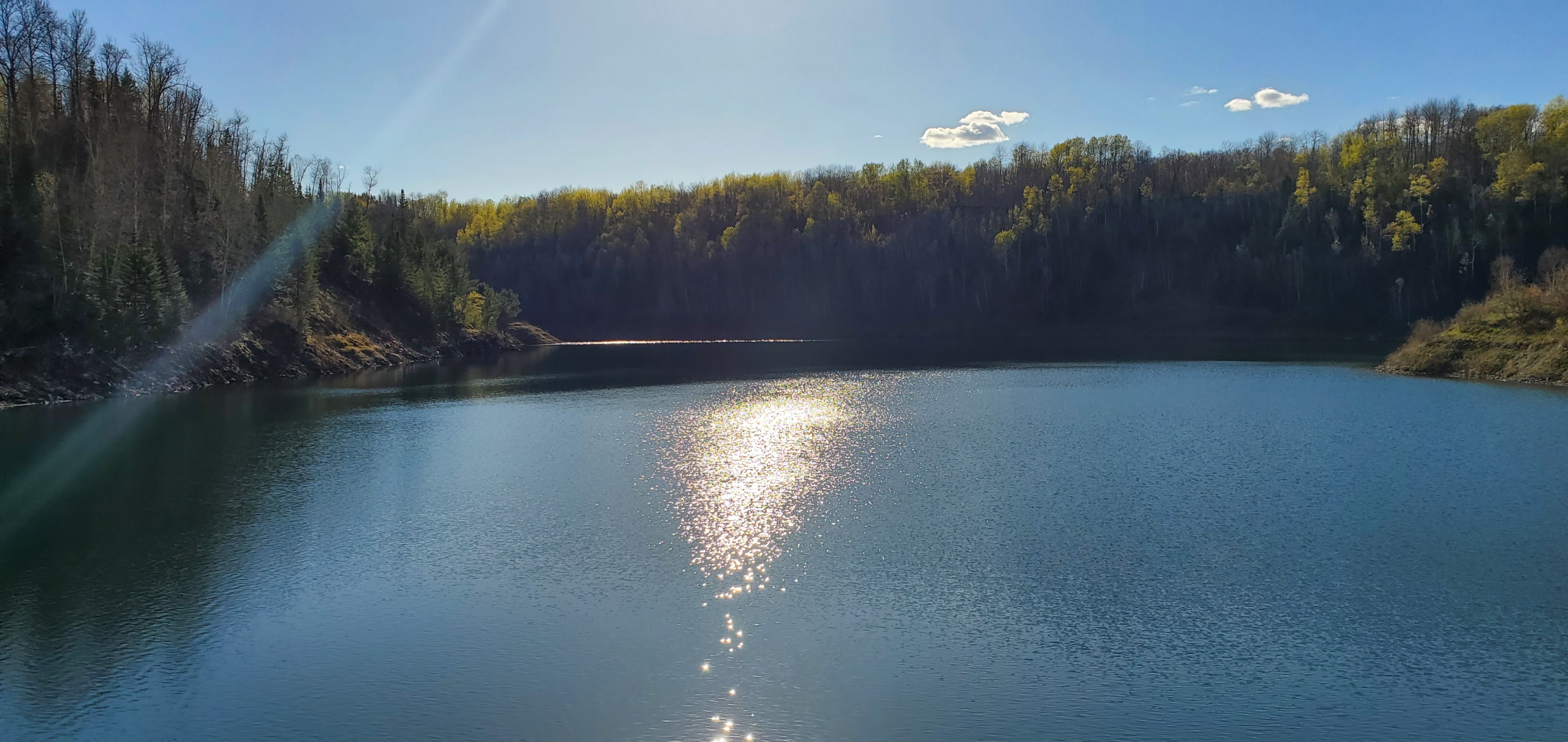 LaRue mine pit during Minnesota spring