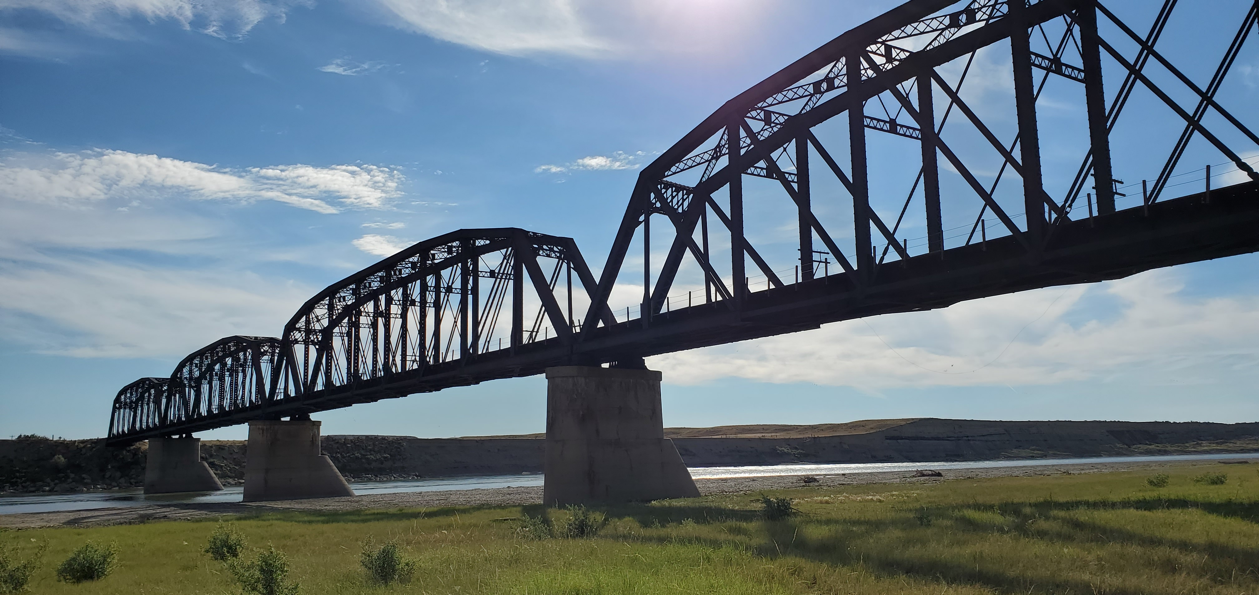 Terry Montana scary bridge crossing over the Yellowstone river