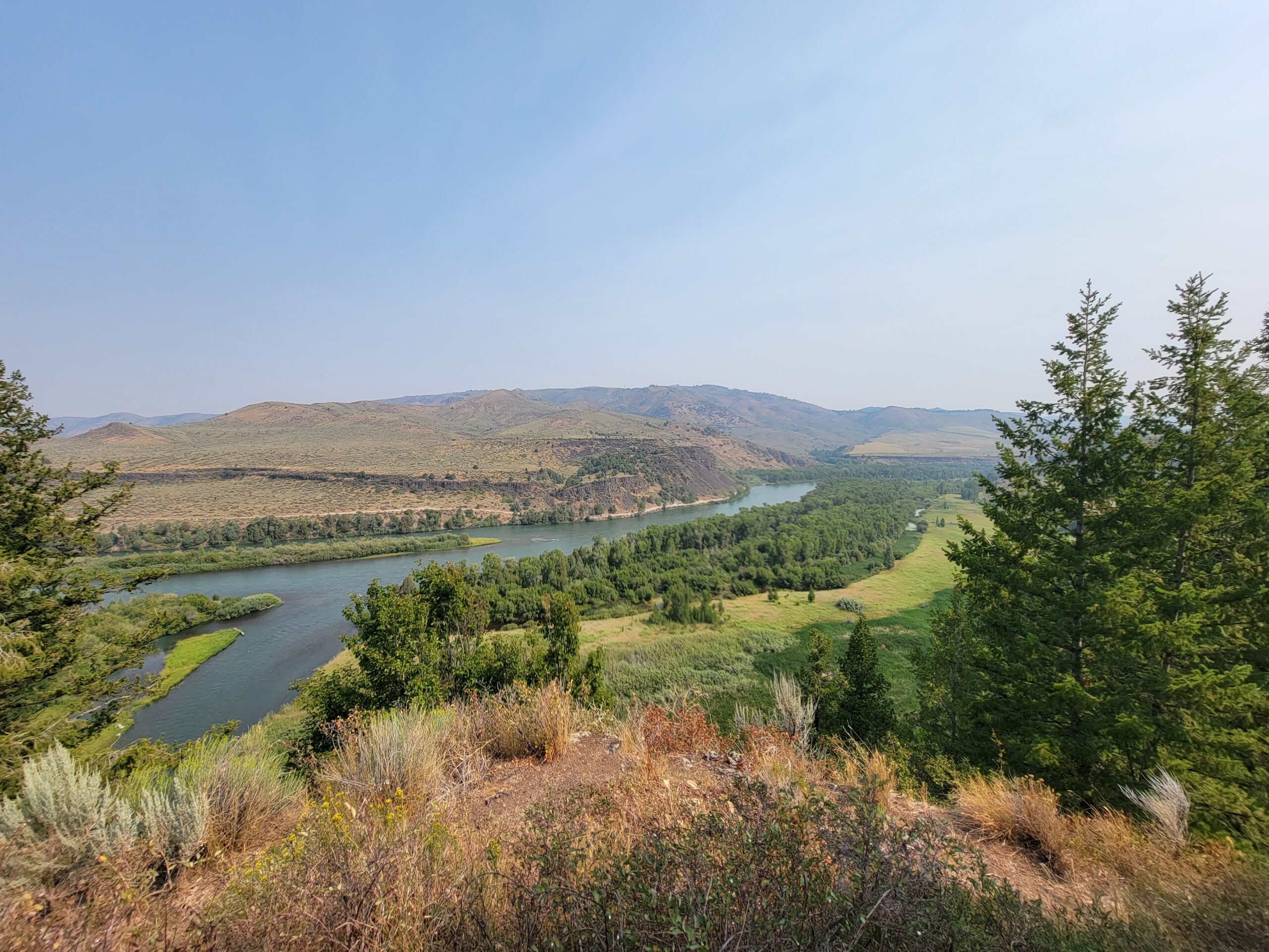 Idaho scenery of river valley