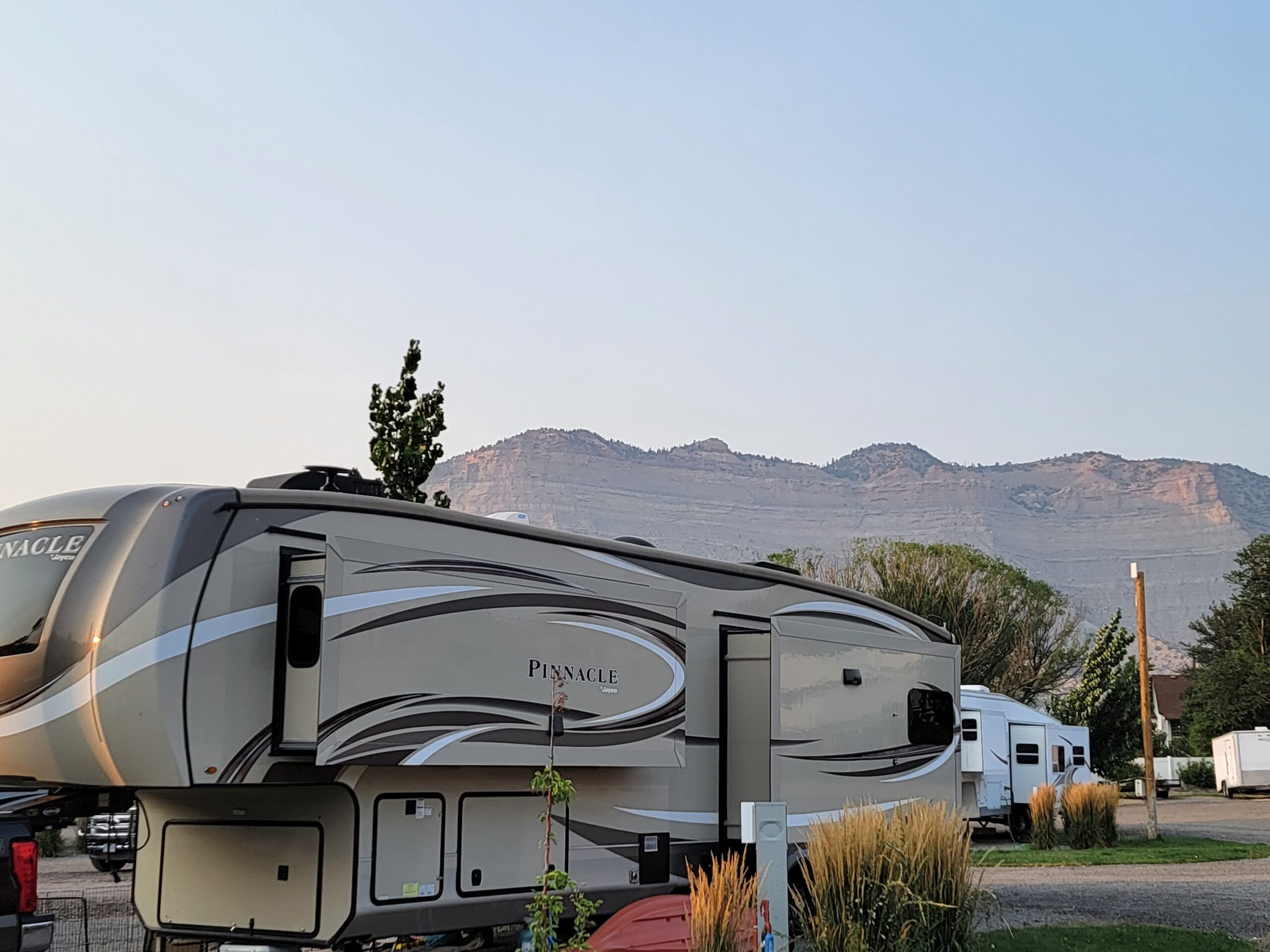 Homer the RV in Utah mountains