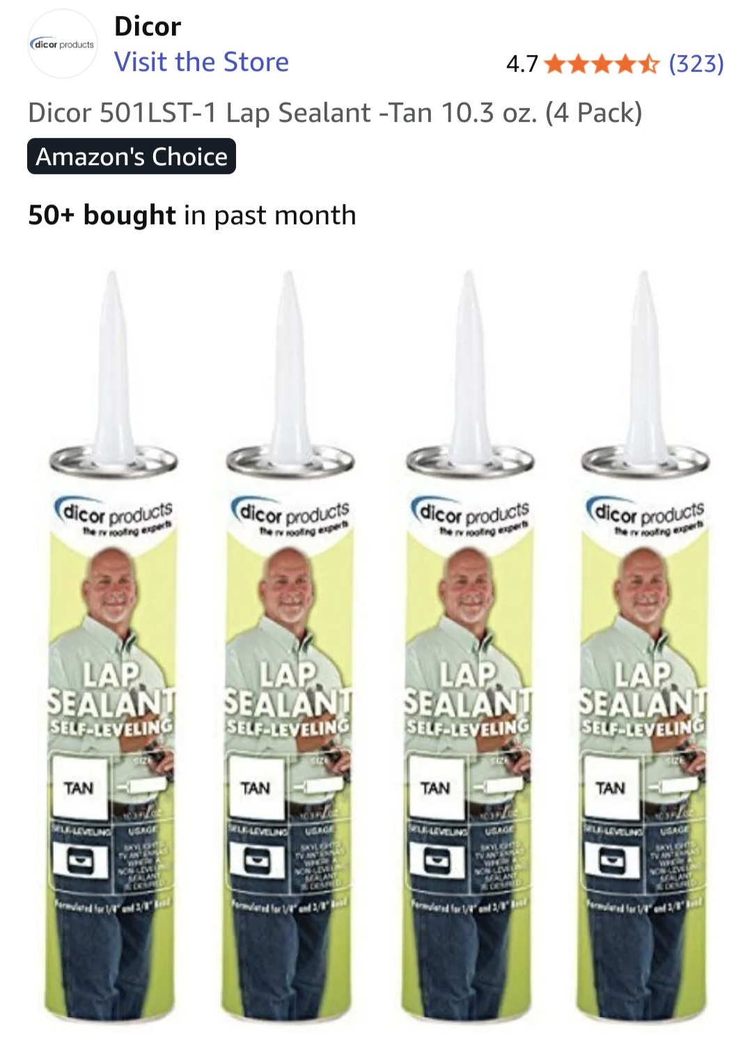 Product - RV self-leveling lap sealant