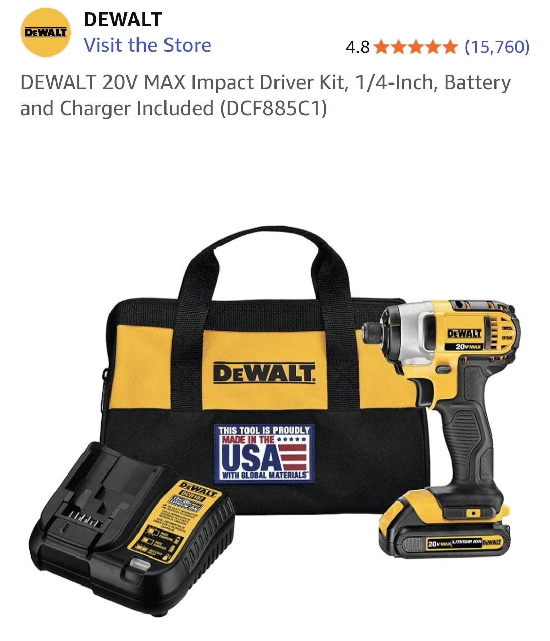 Product - Rechargeable Impact driver