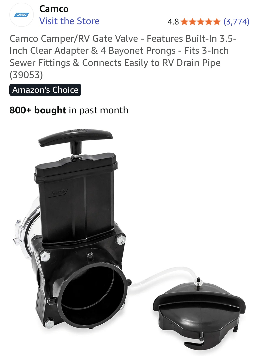 Product - RV Sewer gate connector