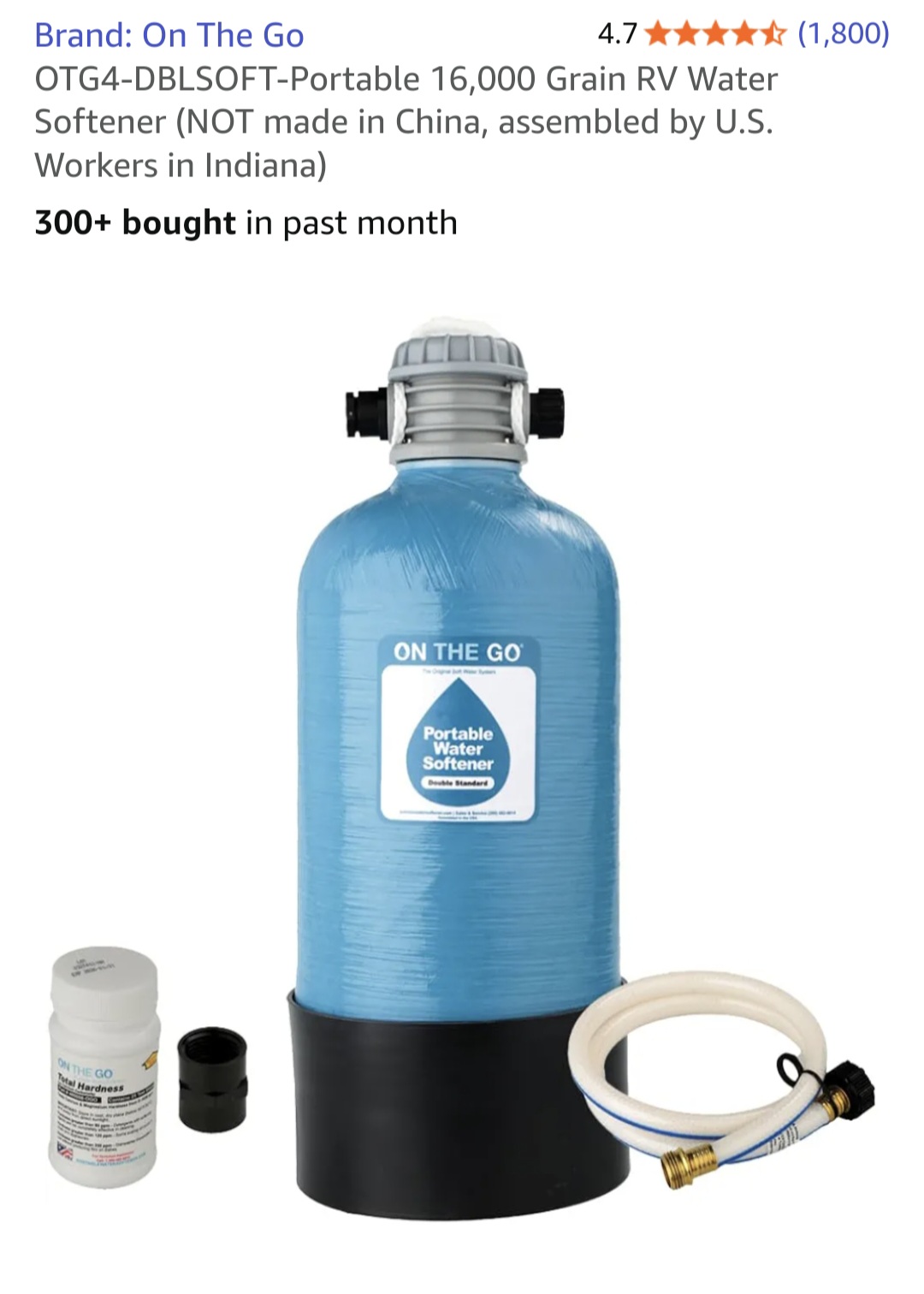 Product - RV portable water softener