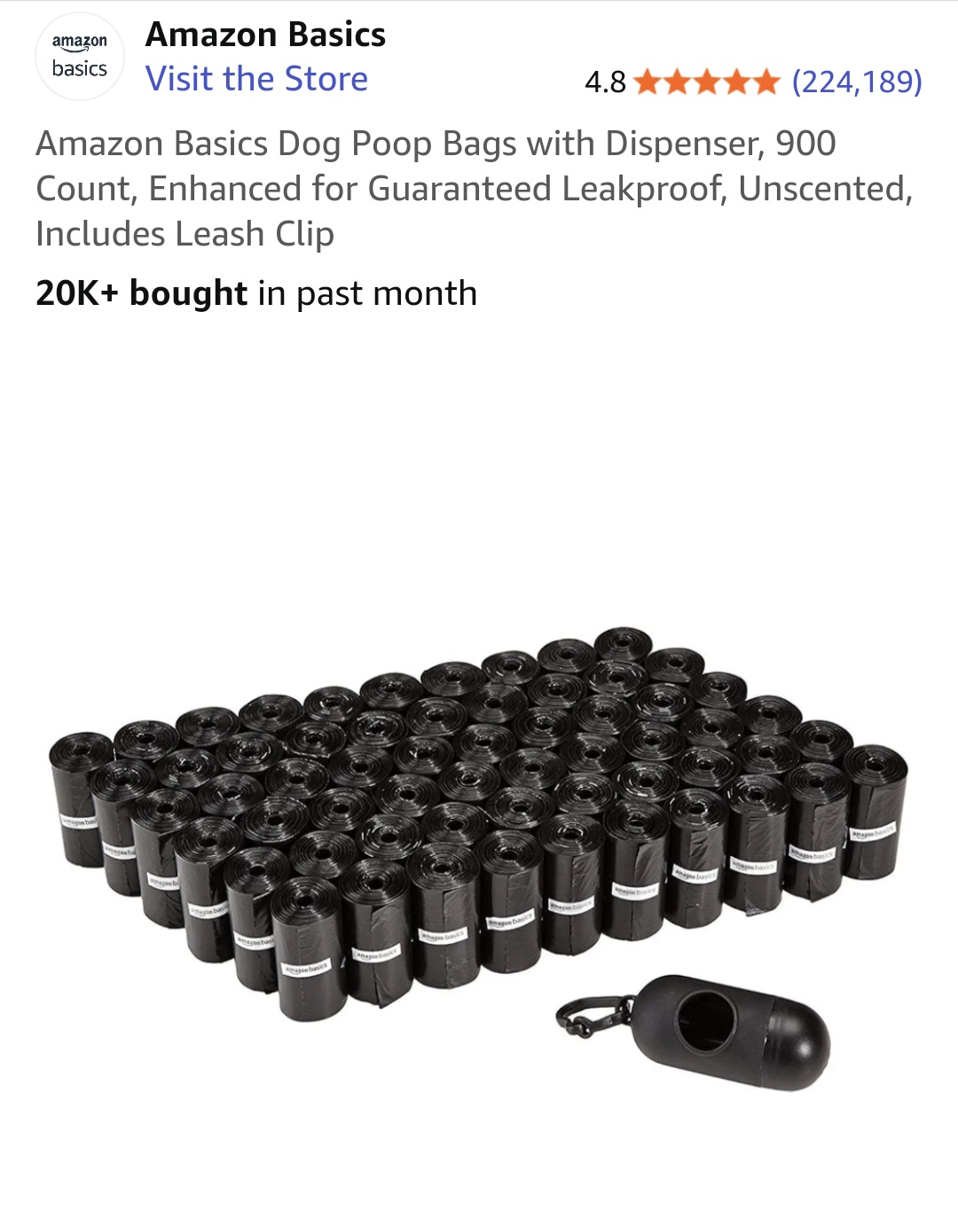 Product - Dog poo bags