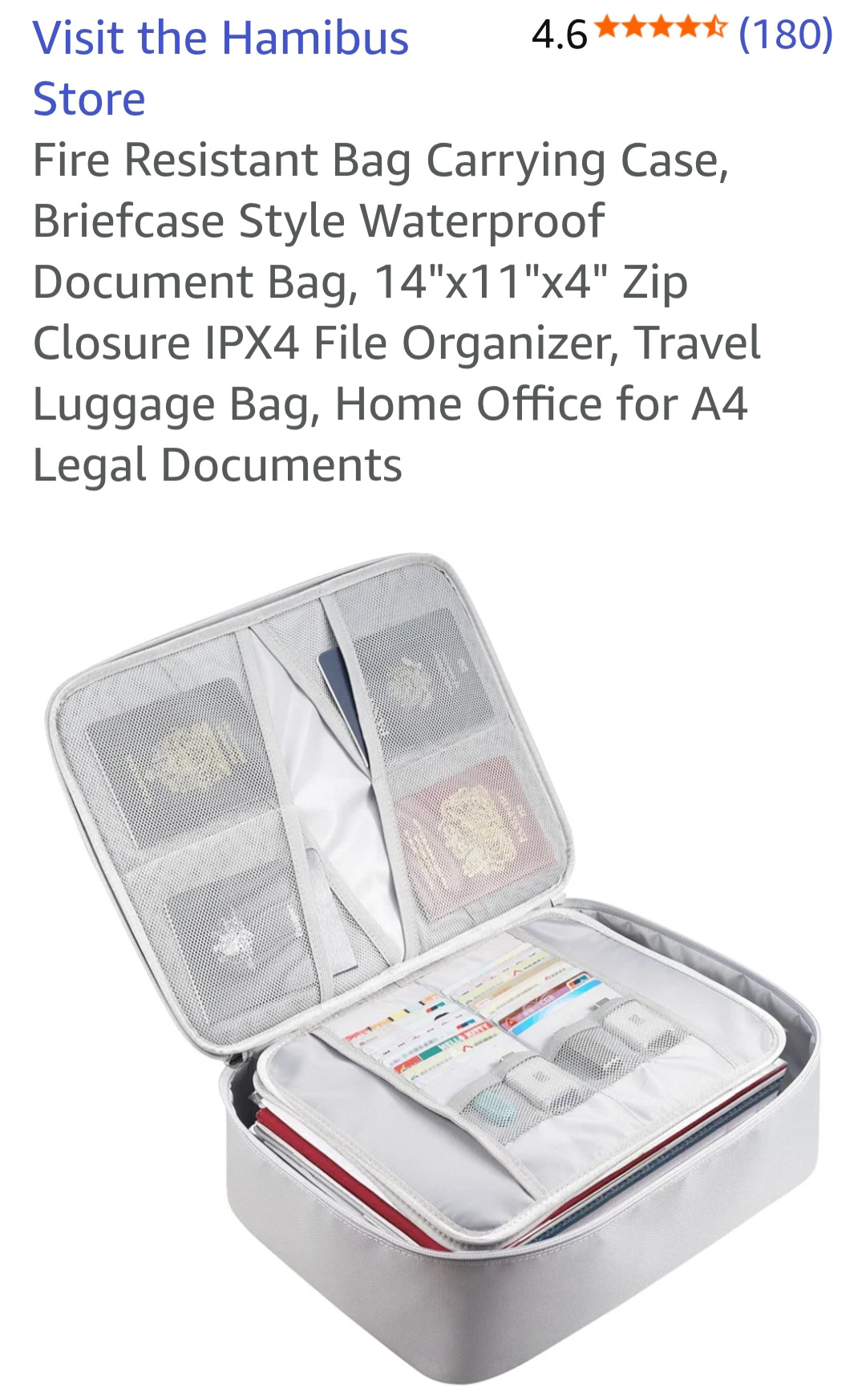 Product - Fire resistant travel safe