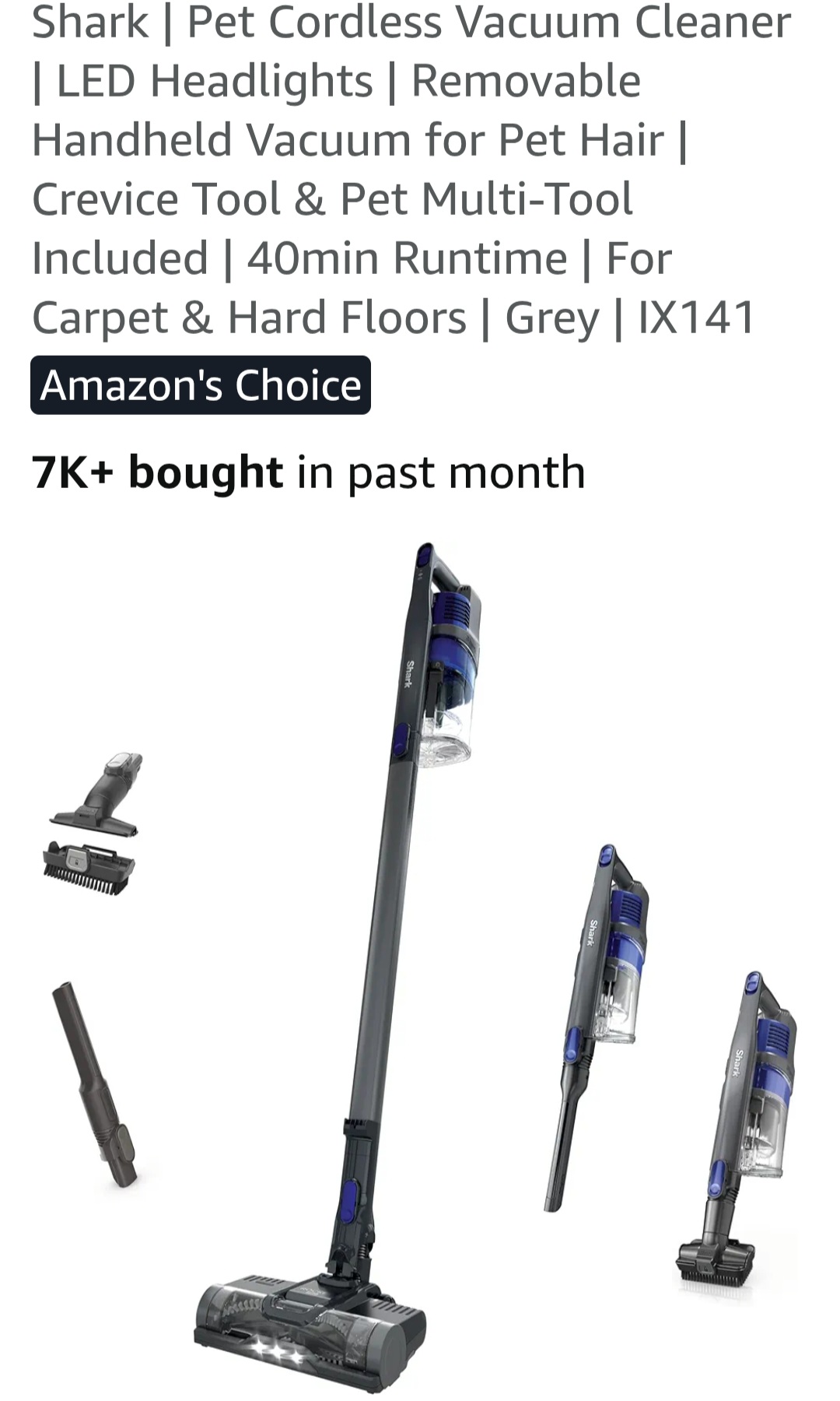 Product - Portable stick vacuum cleaner