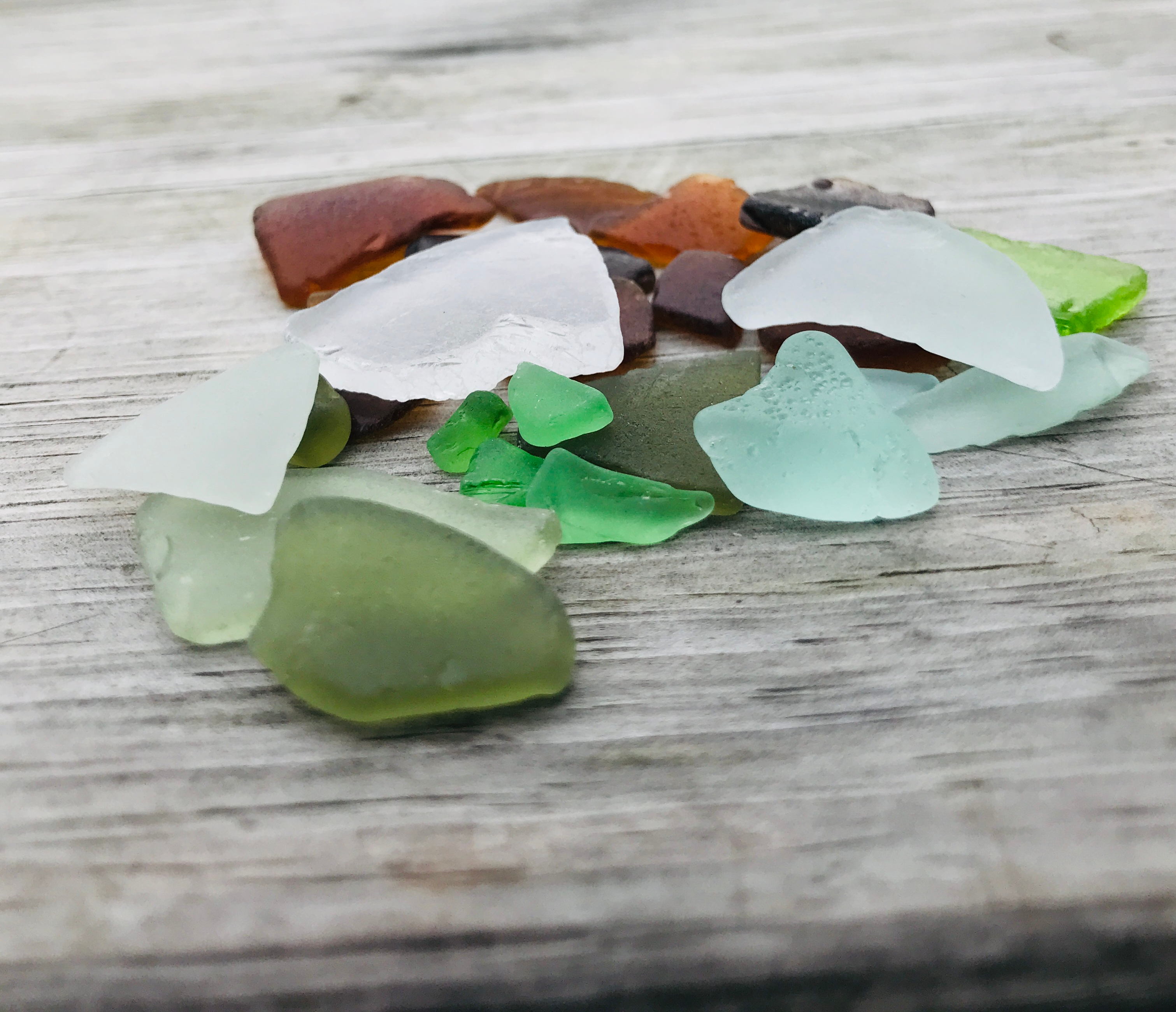 Texas sea glass from Gulf of America