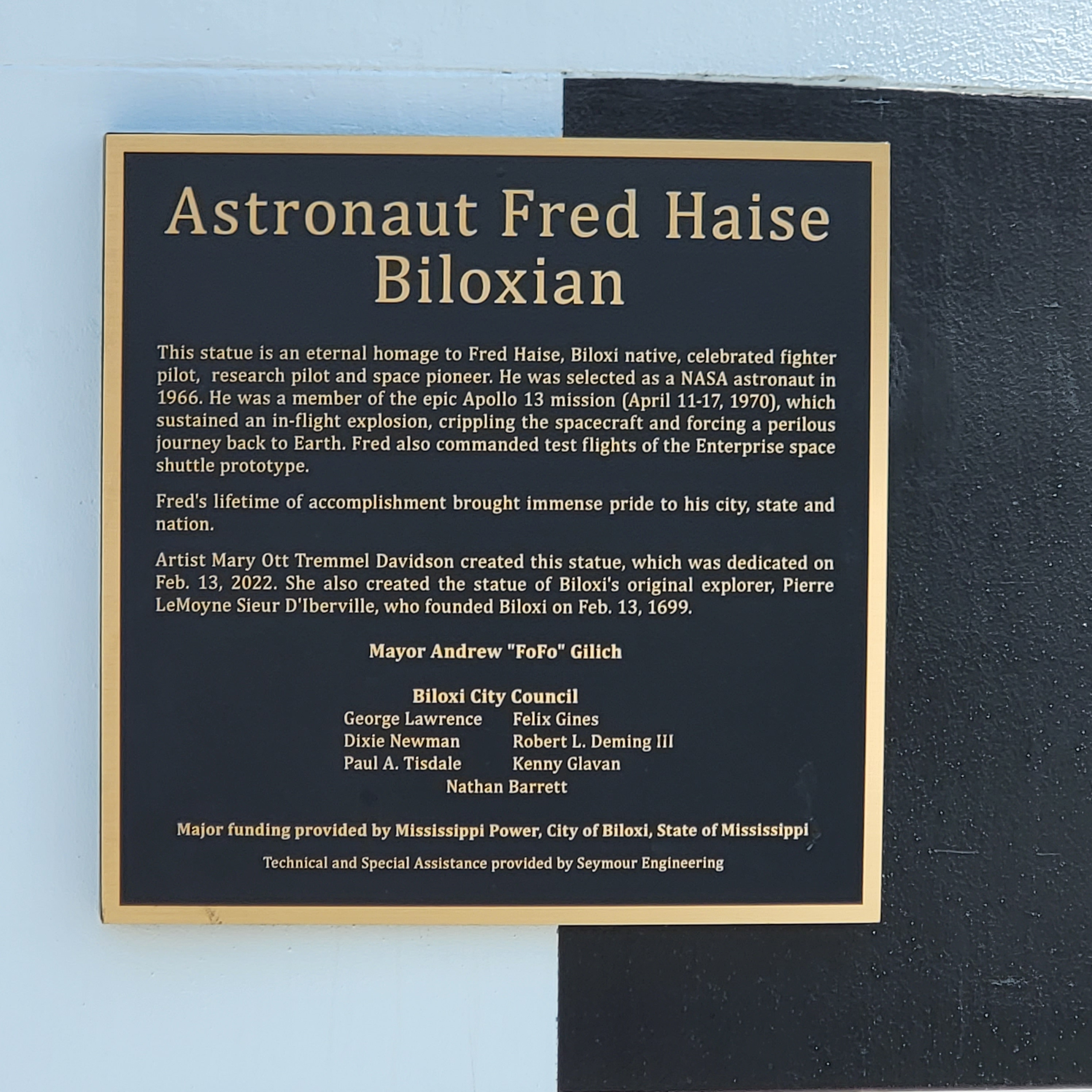 Mississippi astronaut Fred Haise