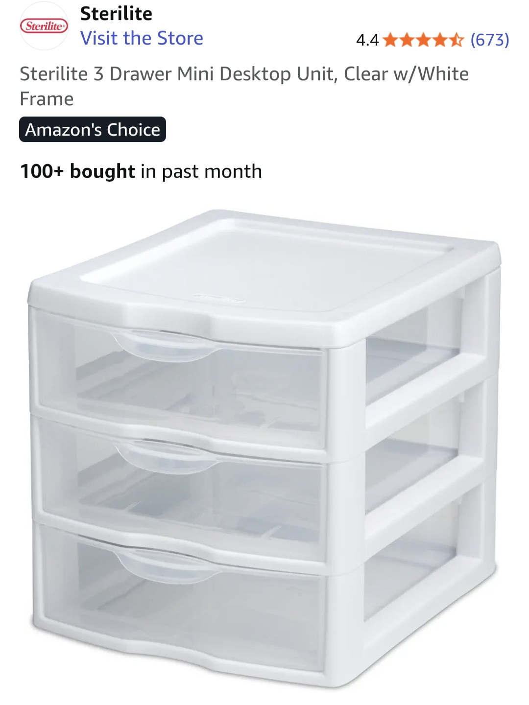 Product - Small plastic drawers