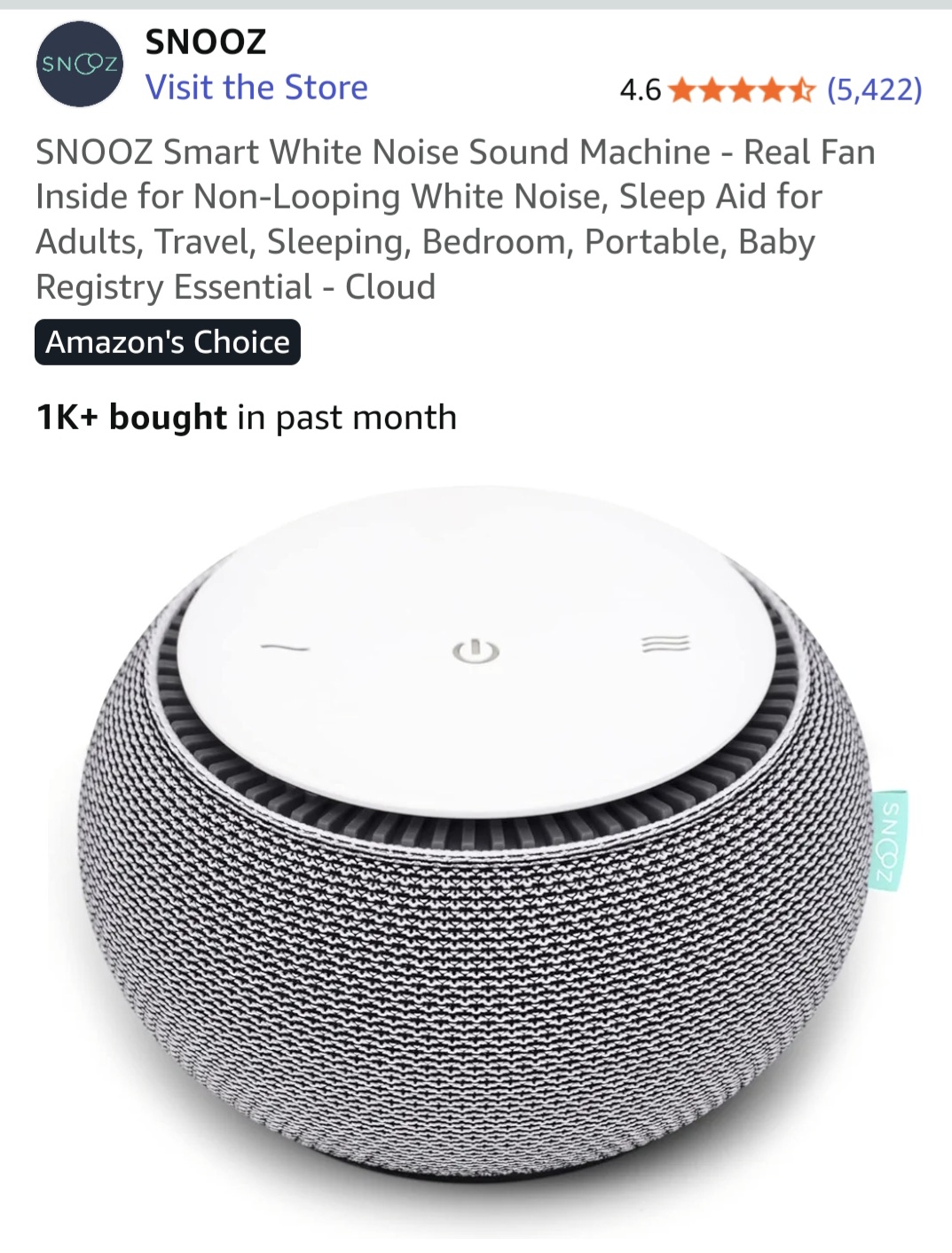 Product - sound machine