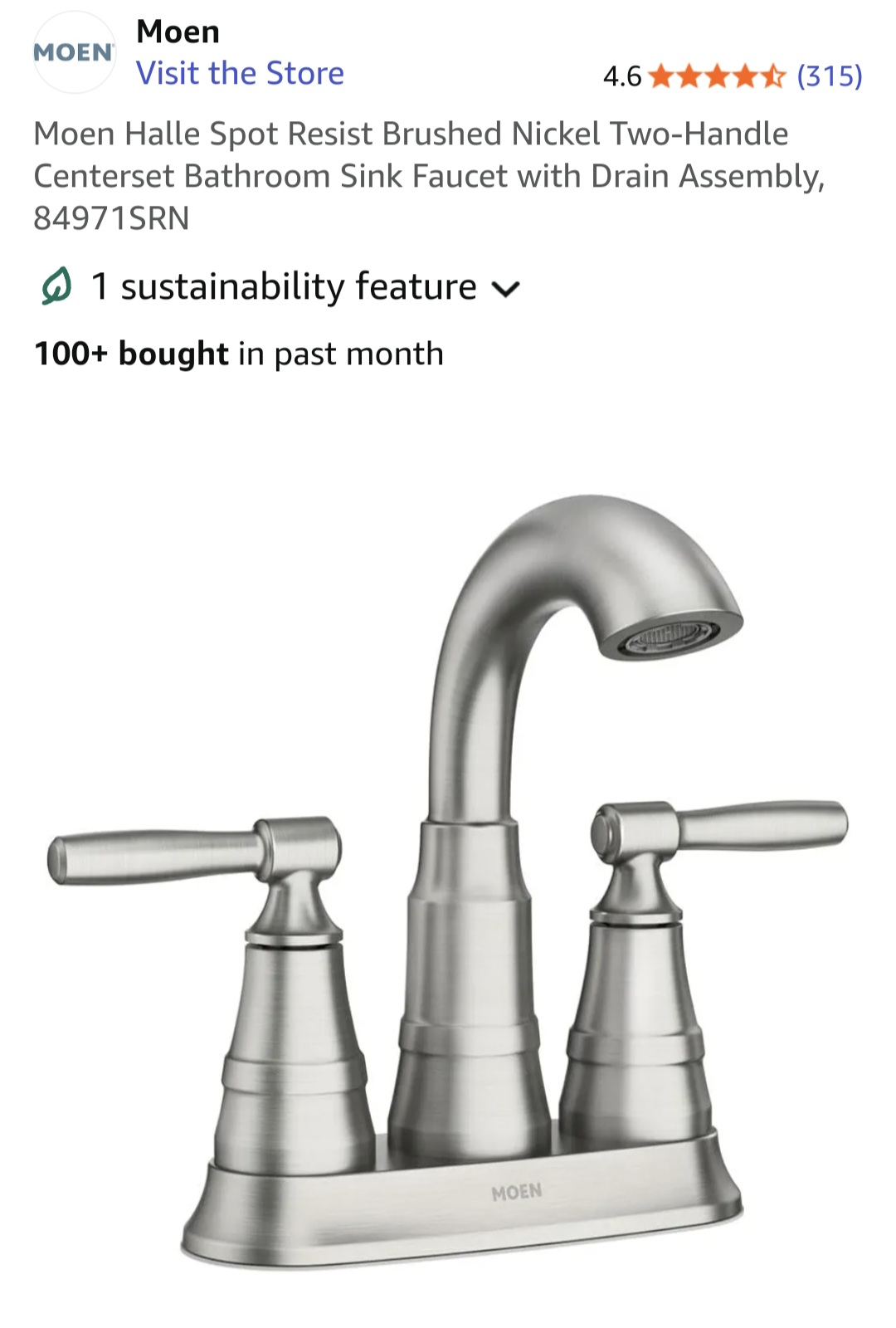 Product - replacement faucet for bathroom