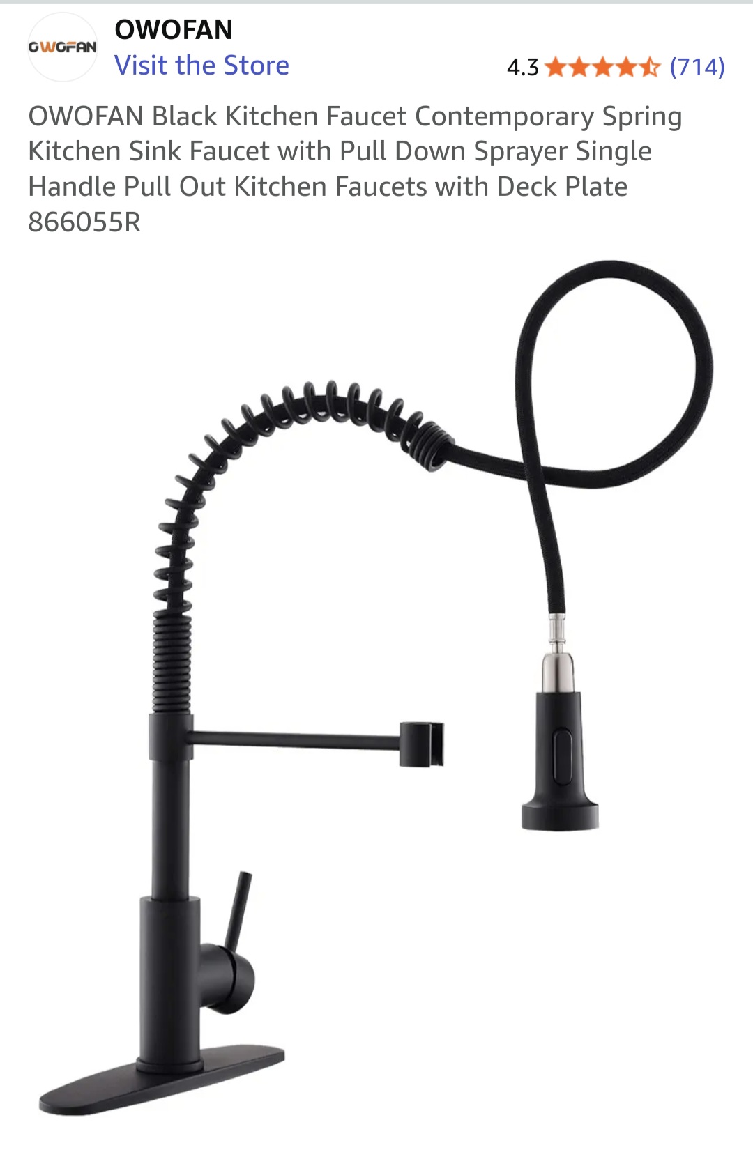 Product - Kitchen faucet replacement
