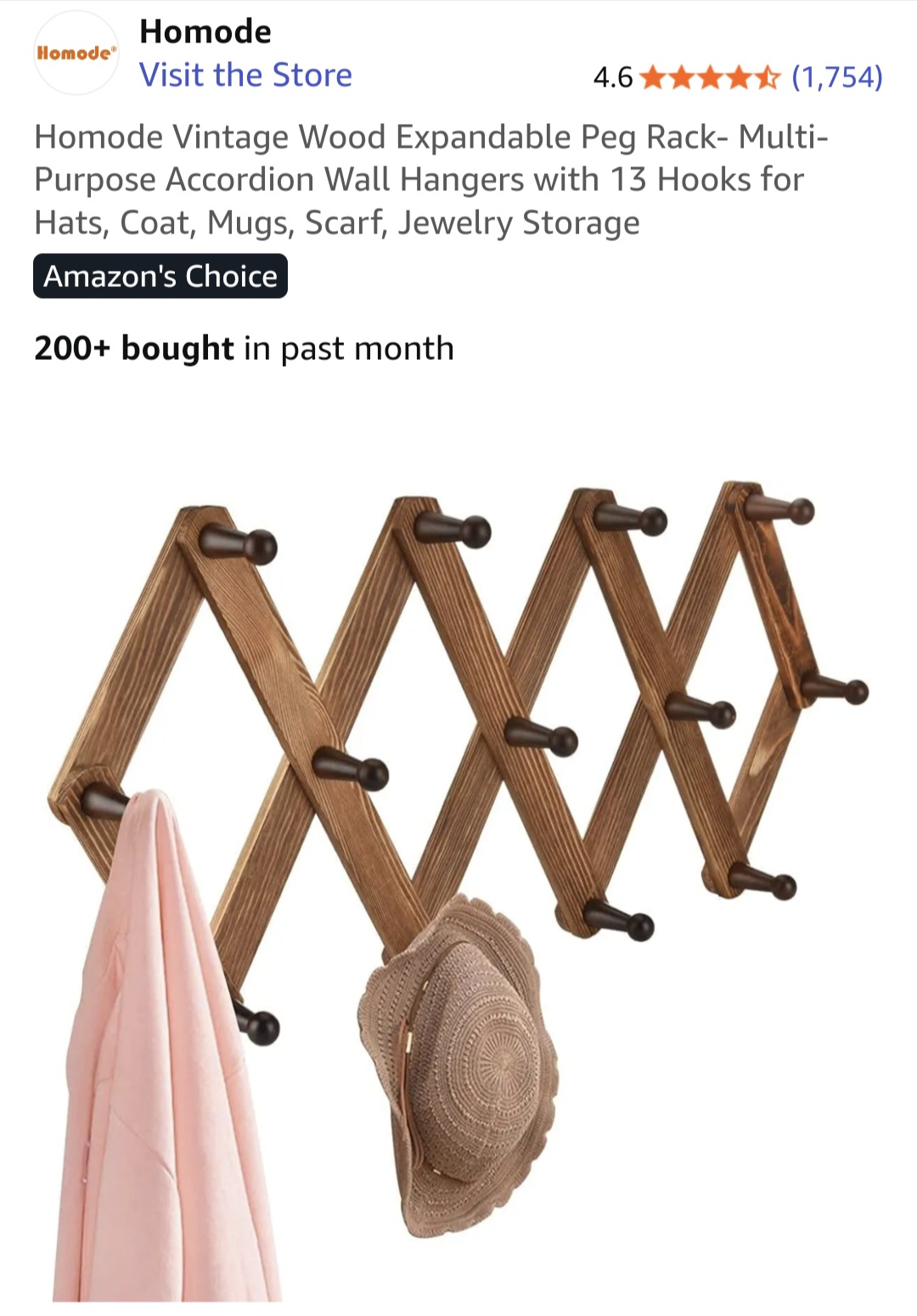 Product - Hanging peg rack