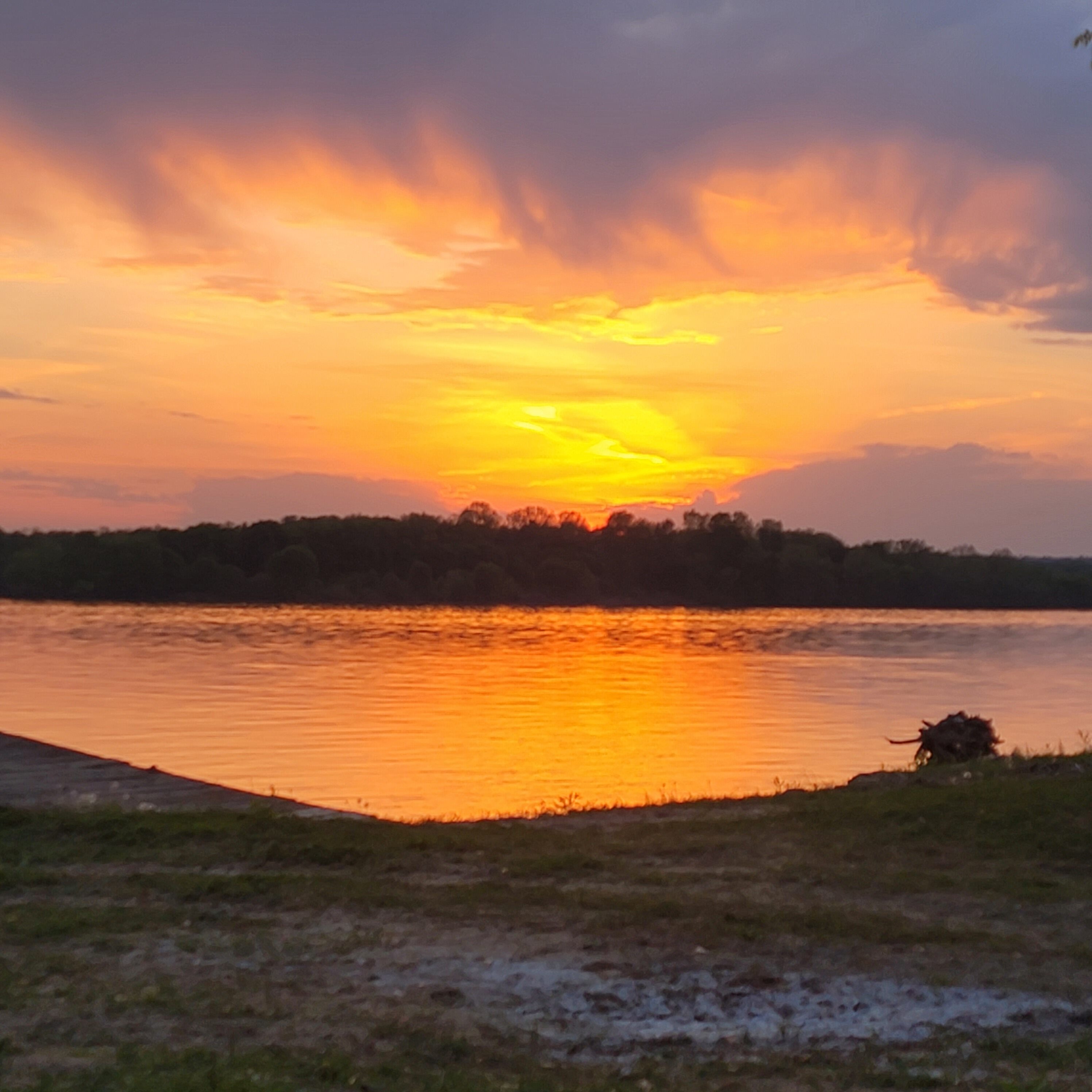 Birdsville Kentucky sunset over Ohio River - stunning!