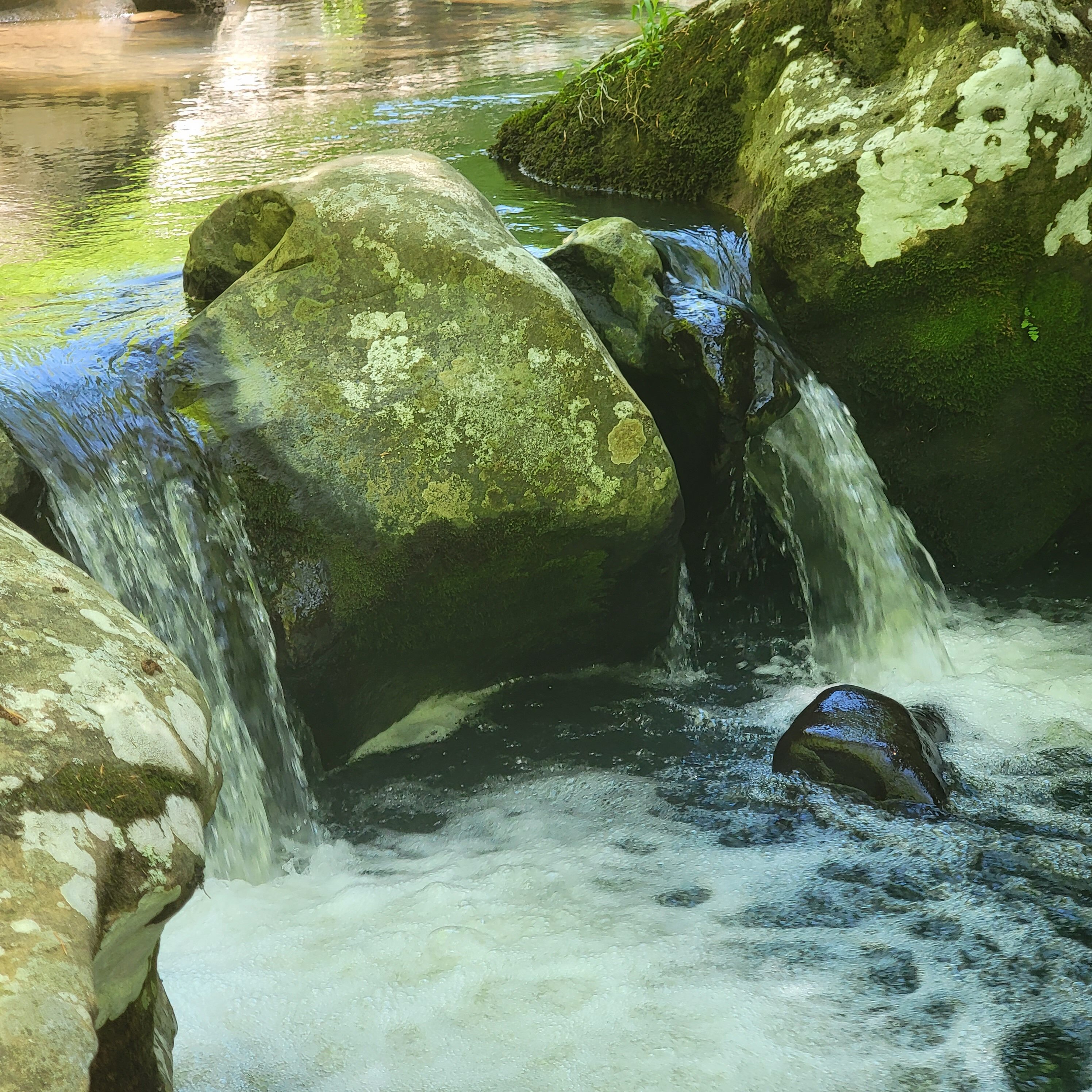 Mantle Rock park mini waterfalls
