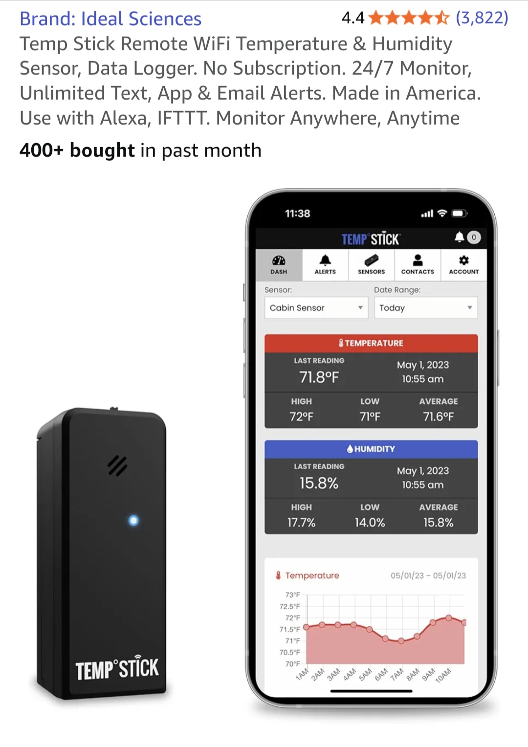 Product - Temp Pet alarm