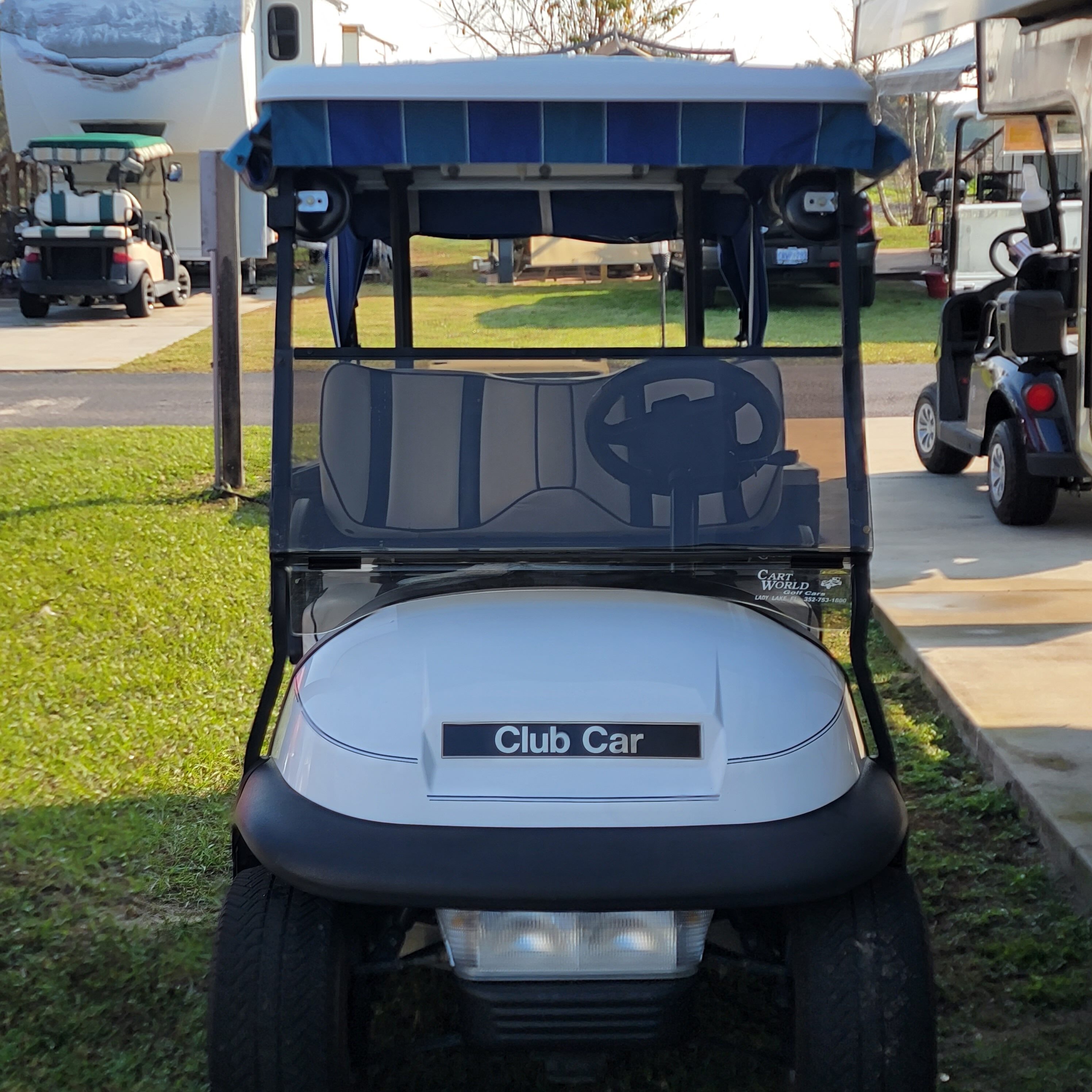 For long term stays in a RV park, a golf cart is a must have