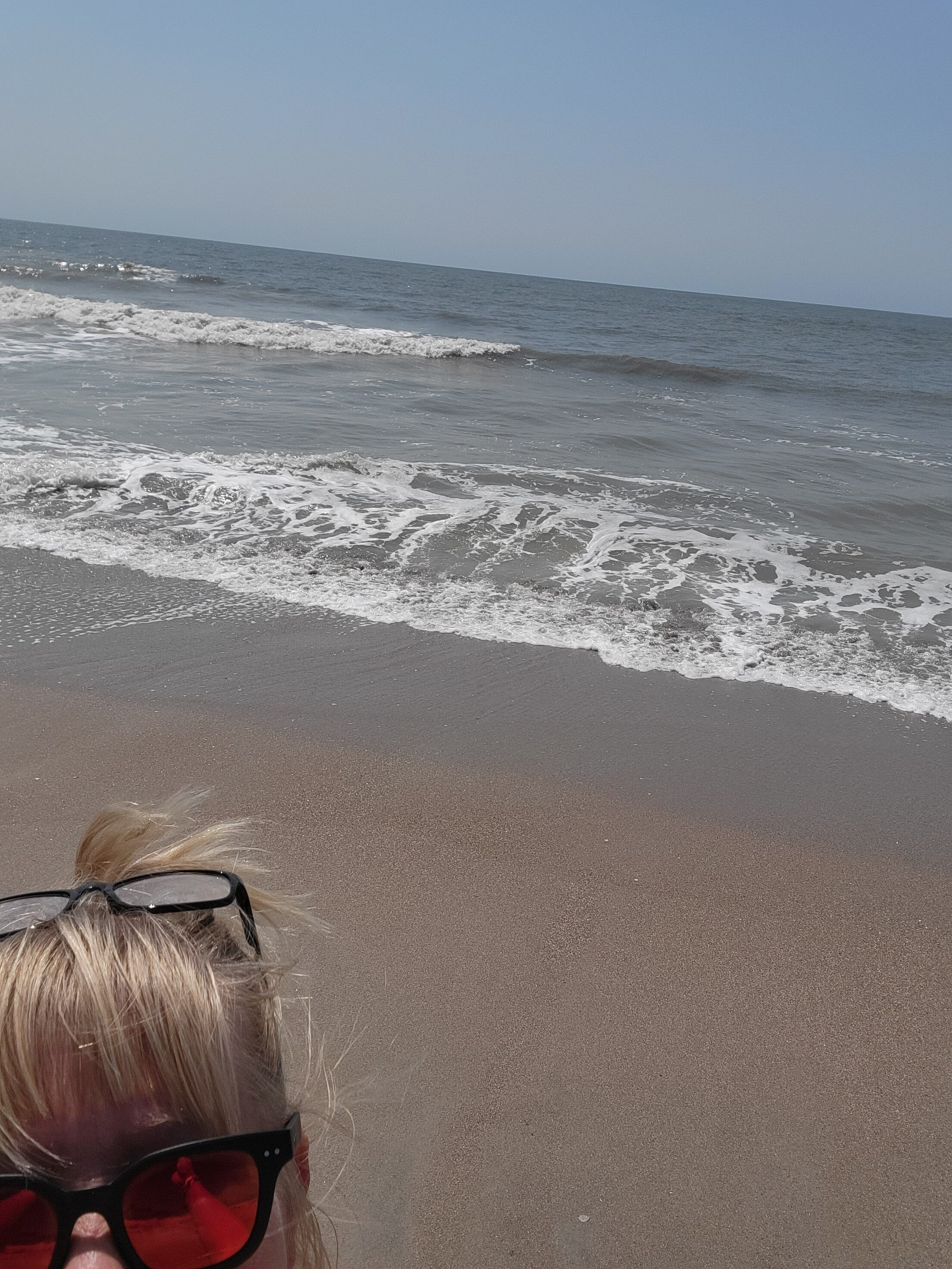 South Carolina beaches - not quite the white sand of further down the coast