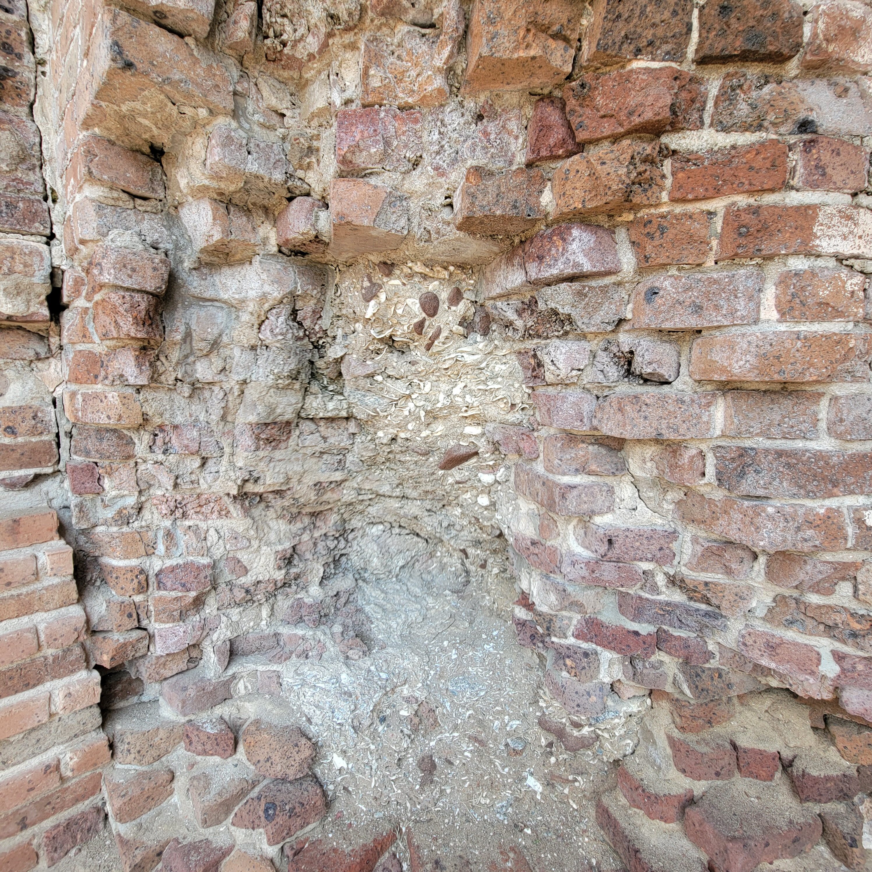 Cannon ball hits against Fort Sumpter