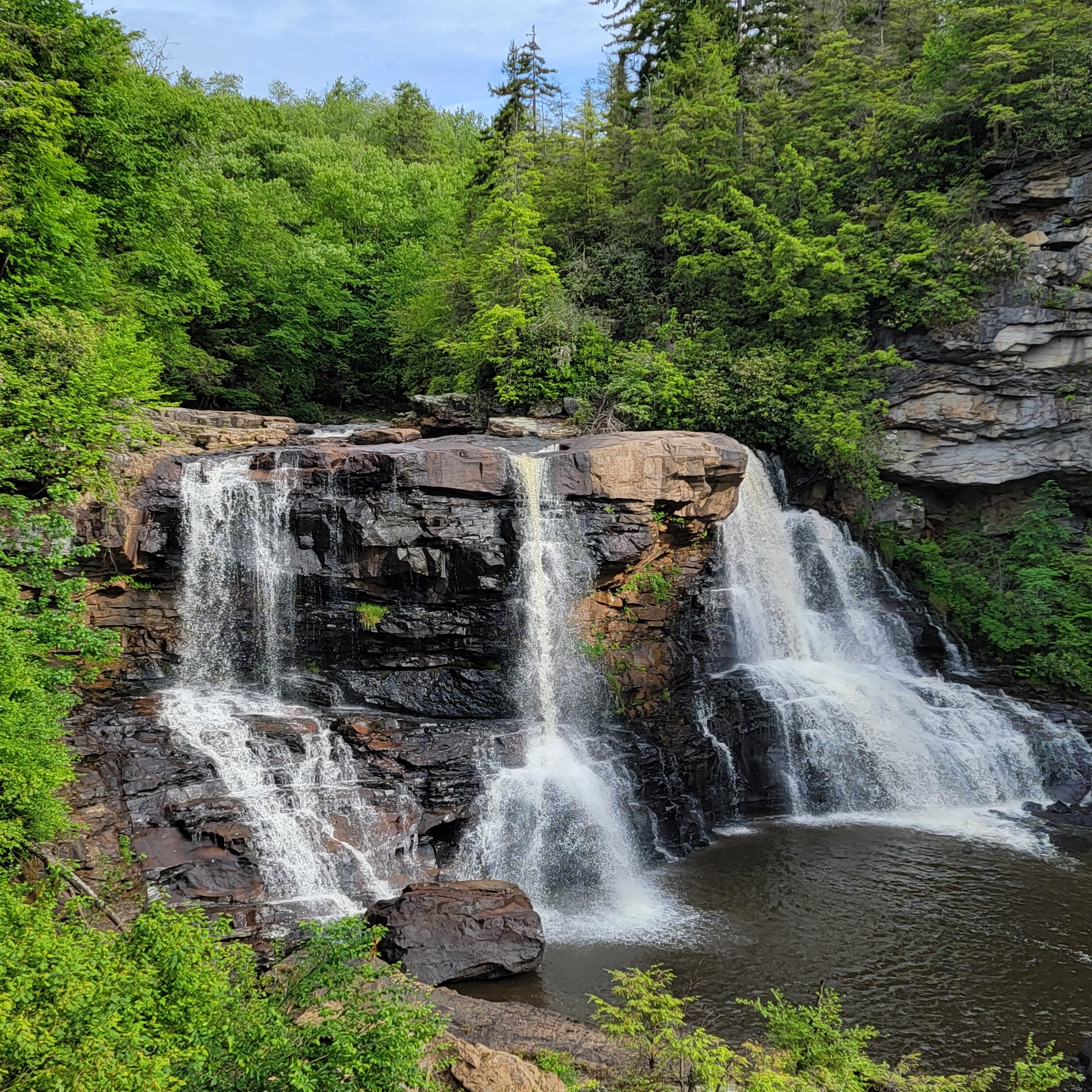 Black Water Falls - The actual falls in the park