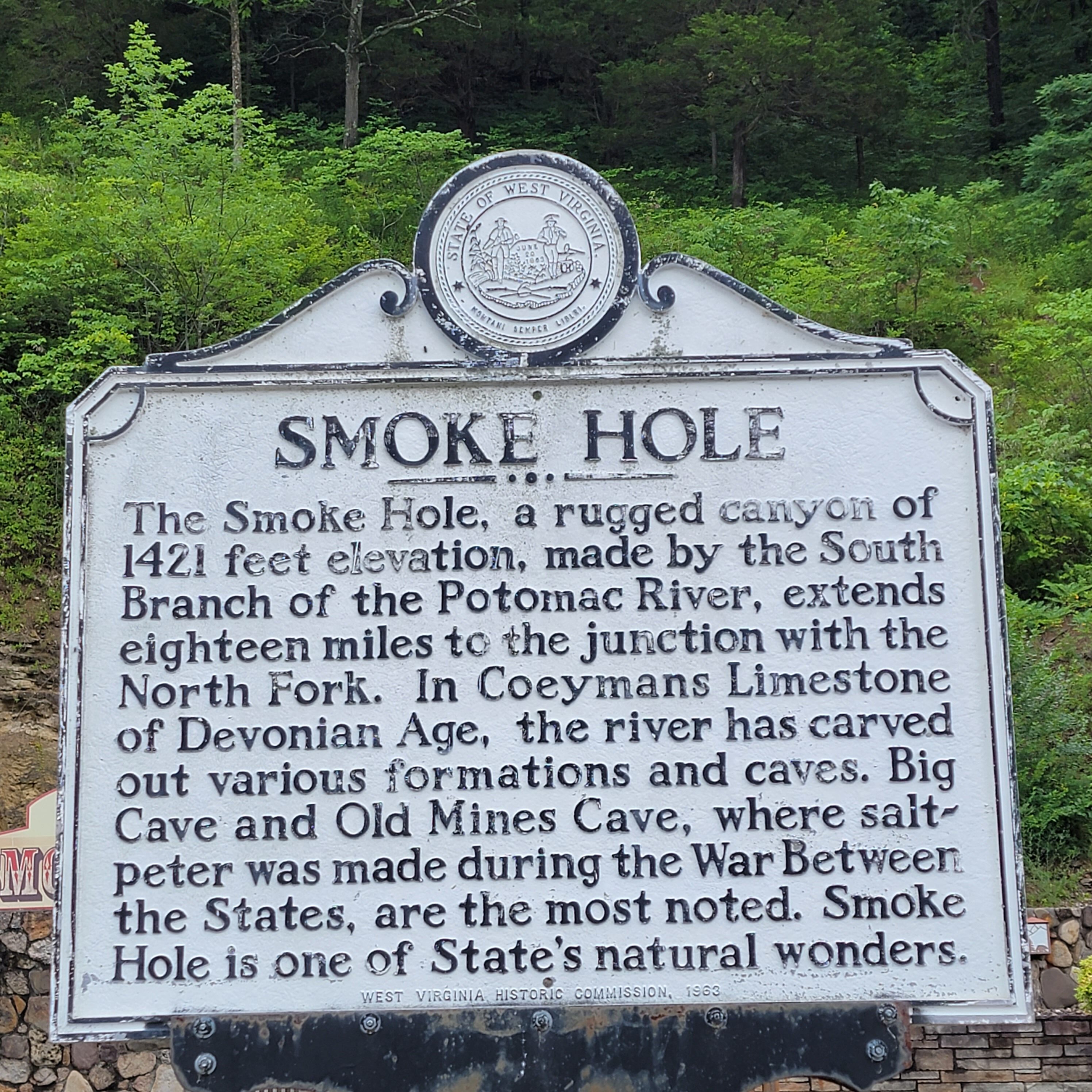 Smoke Hole Caverns tourist stop in West Virginia