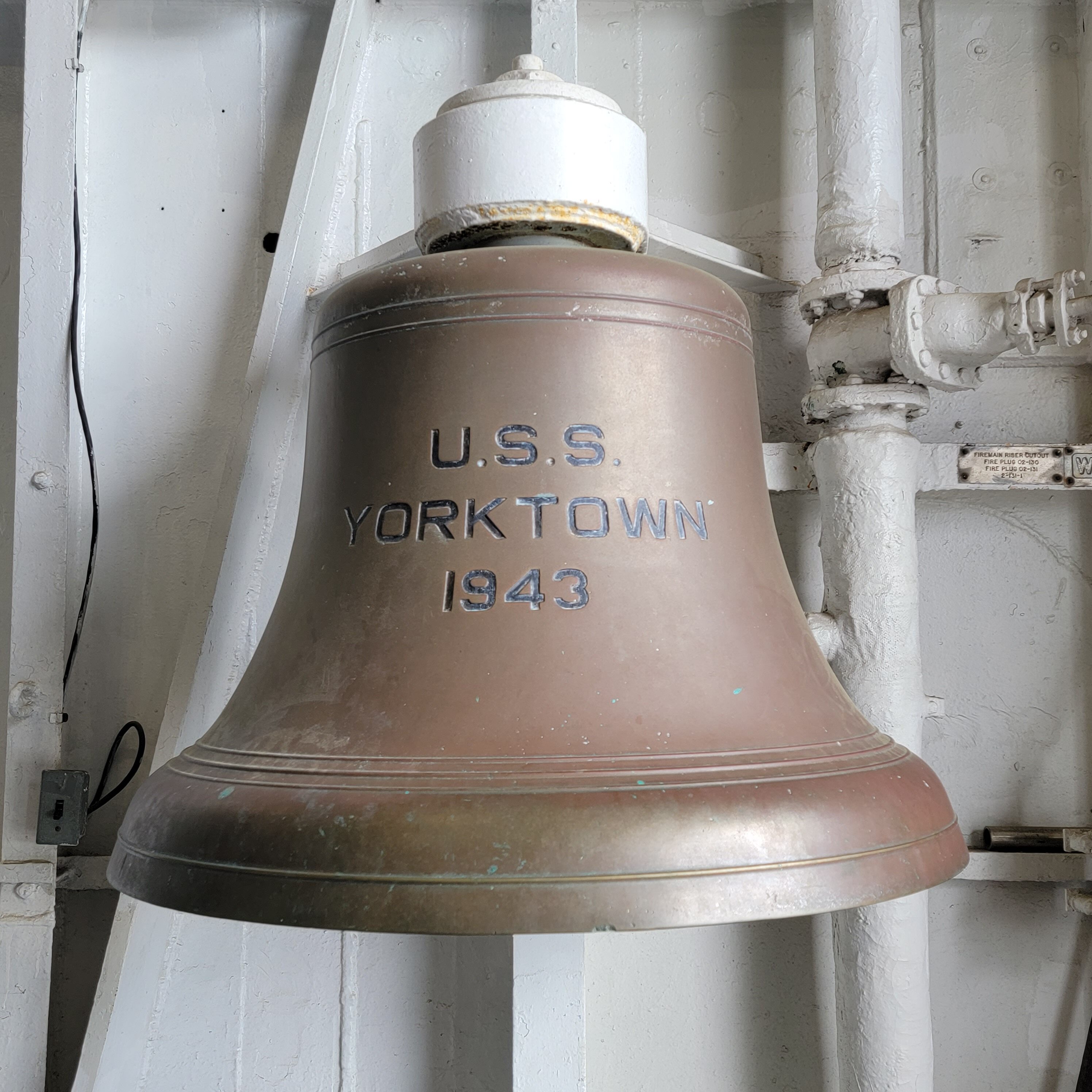 USS Yorktown ships bell