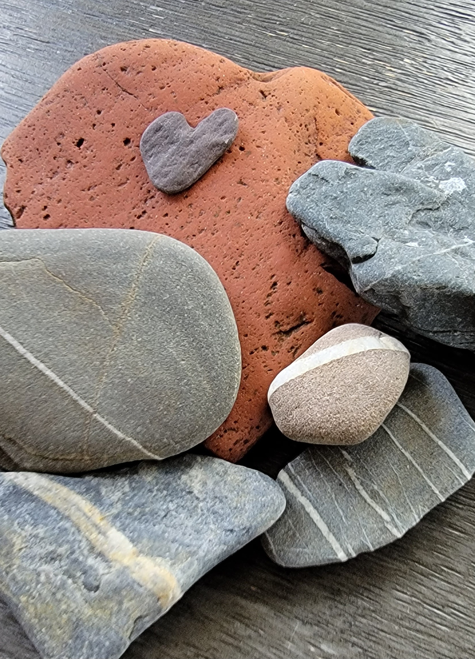 The many rocks of Maine along the shore