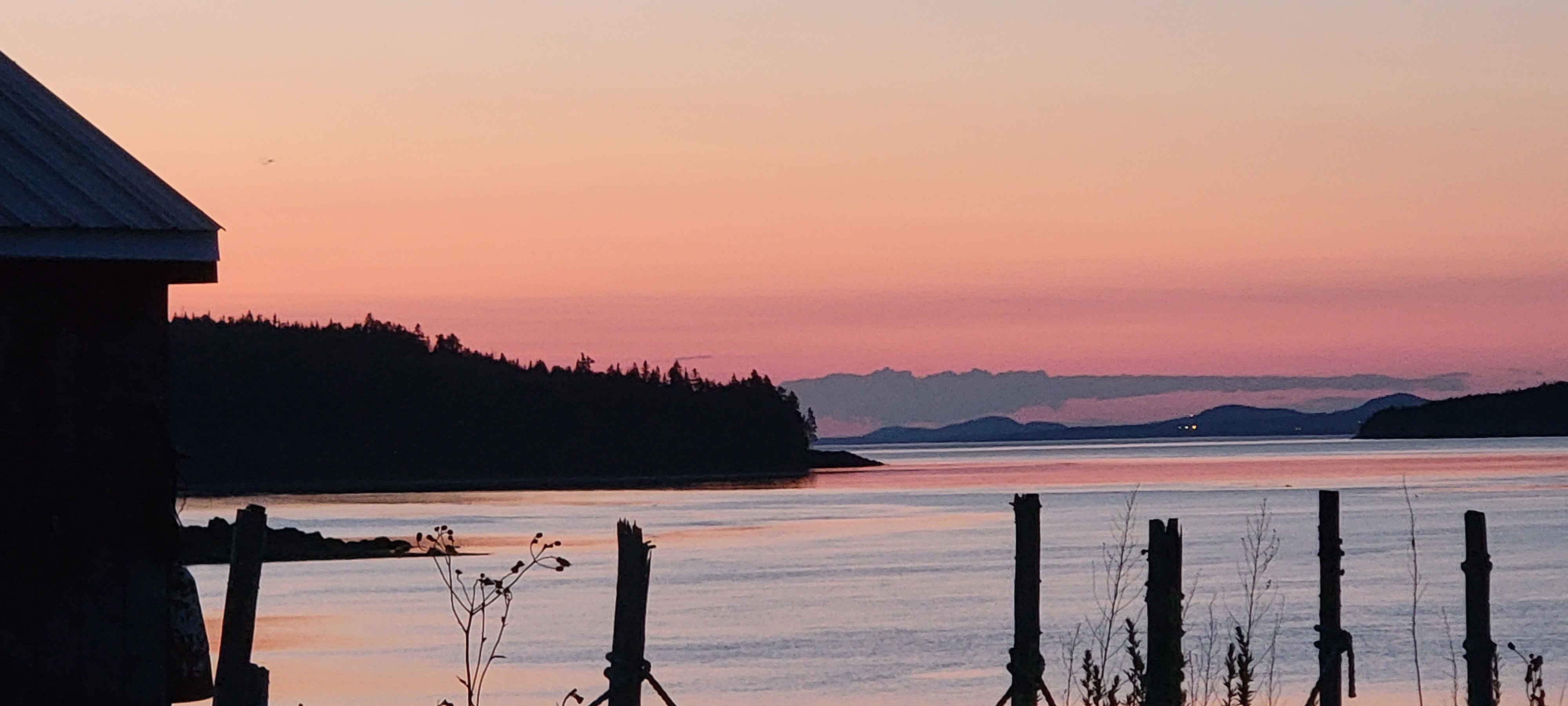 Spectacular Sunsets from campground in RV park in Maine