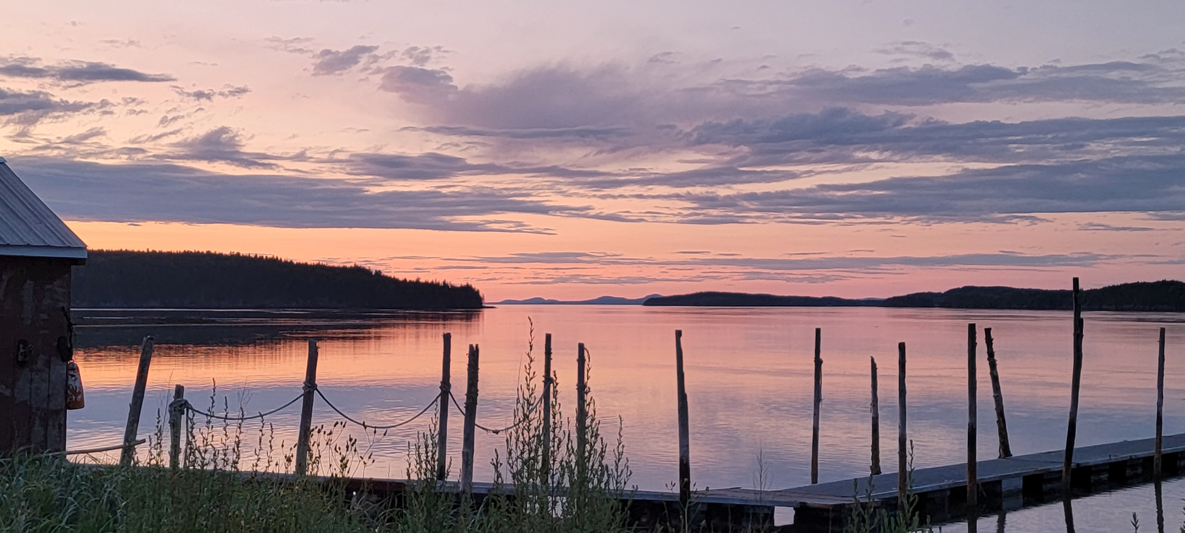 Amazing and beautiful sunset from Maine