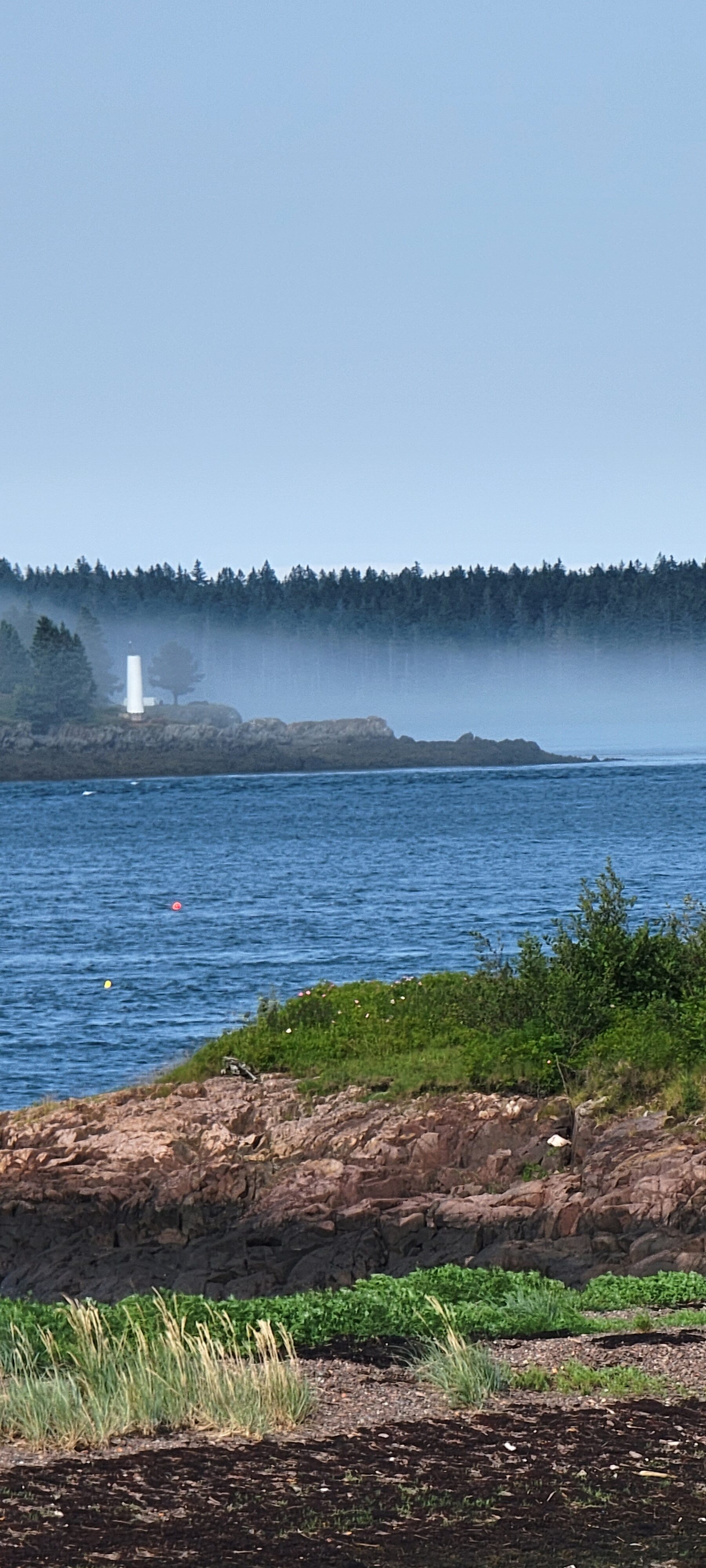 View of lighthouse from campground