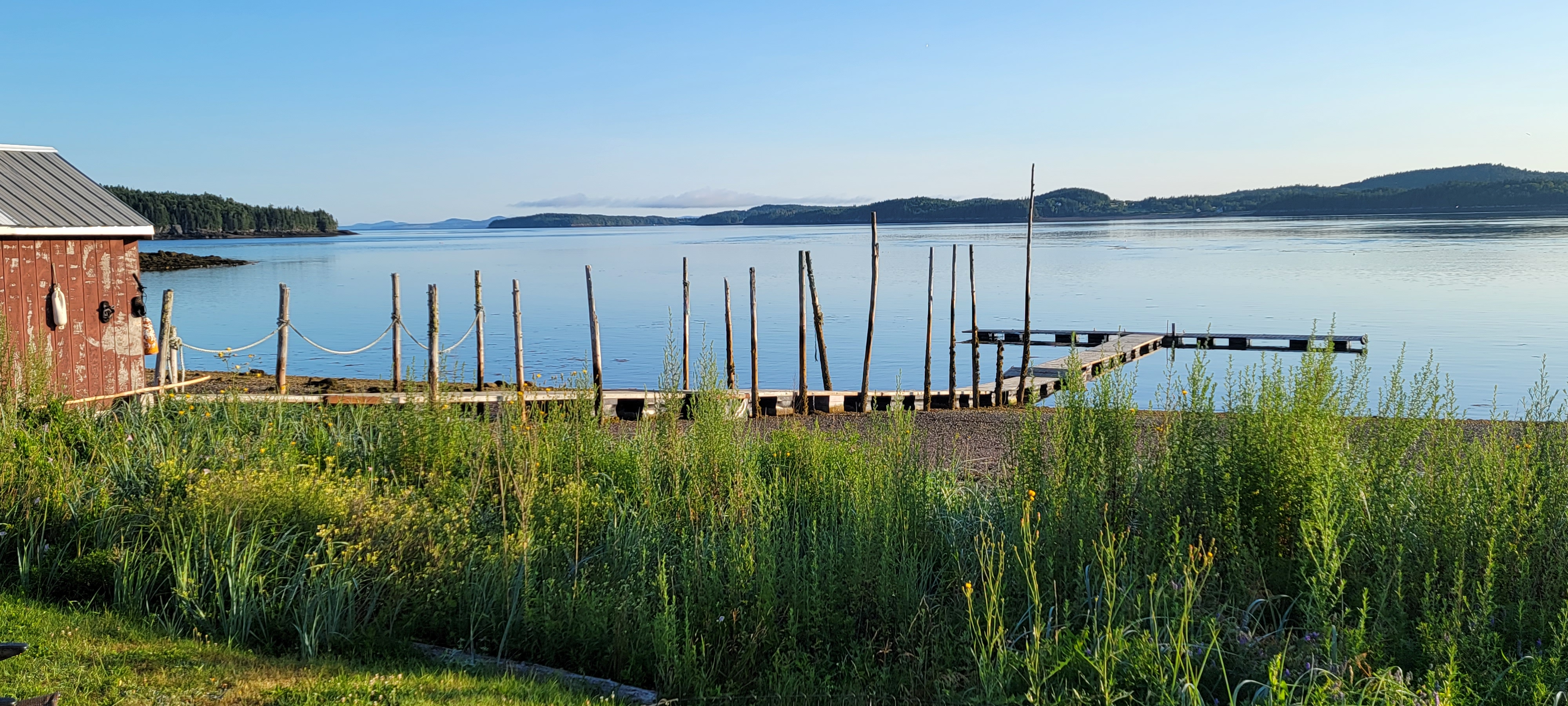 The view from our campground in Maine