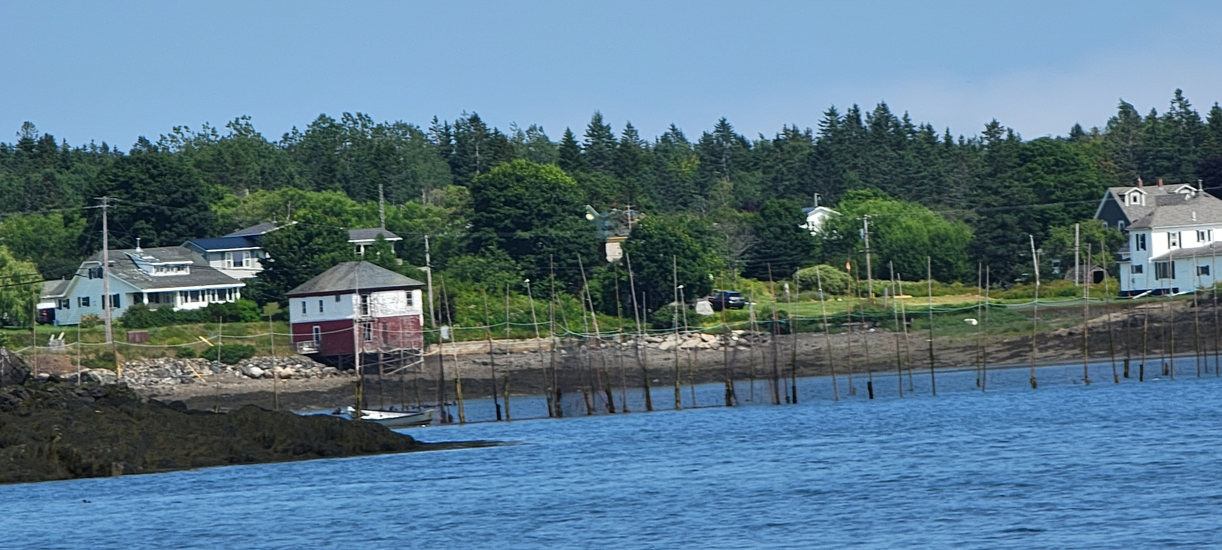 View of Eastport Maine from the whale watching tour