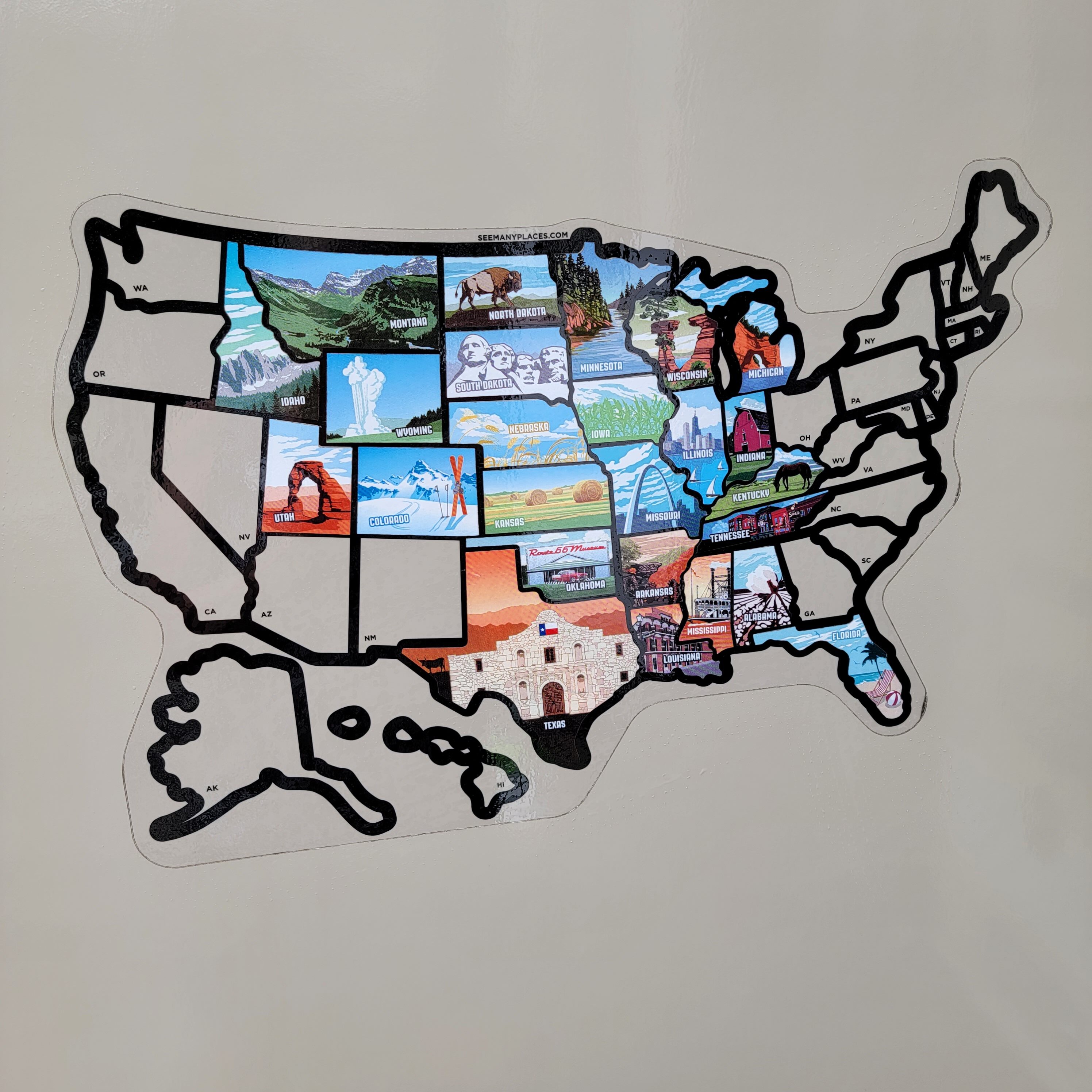 Traveling Sarffs RV stops map to date