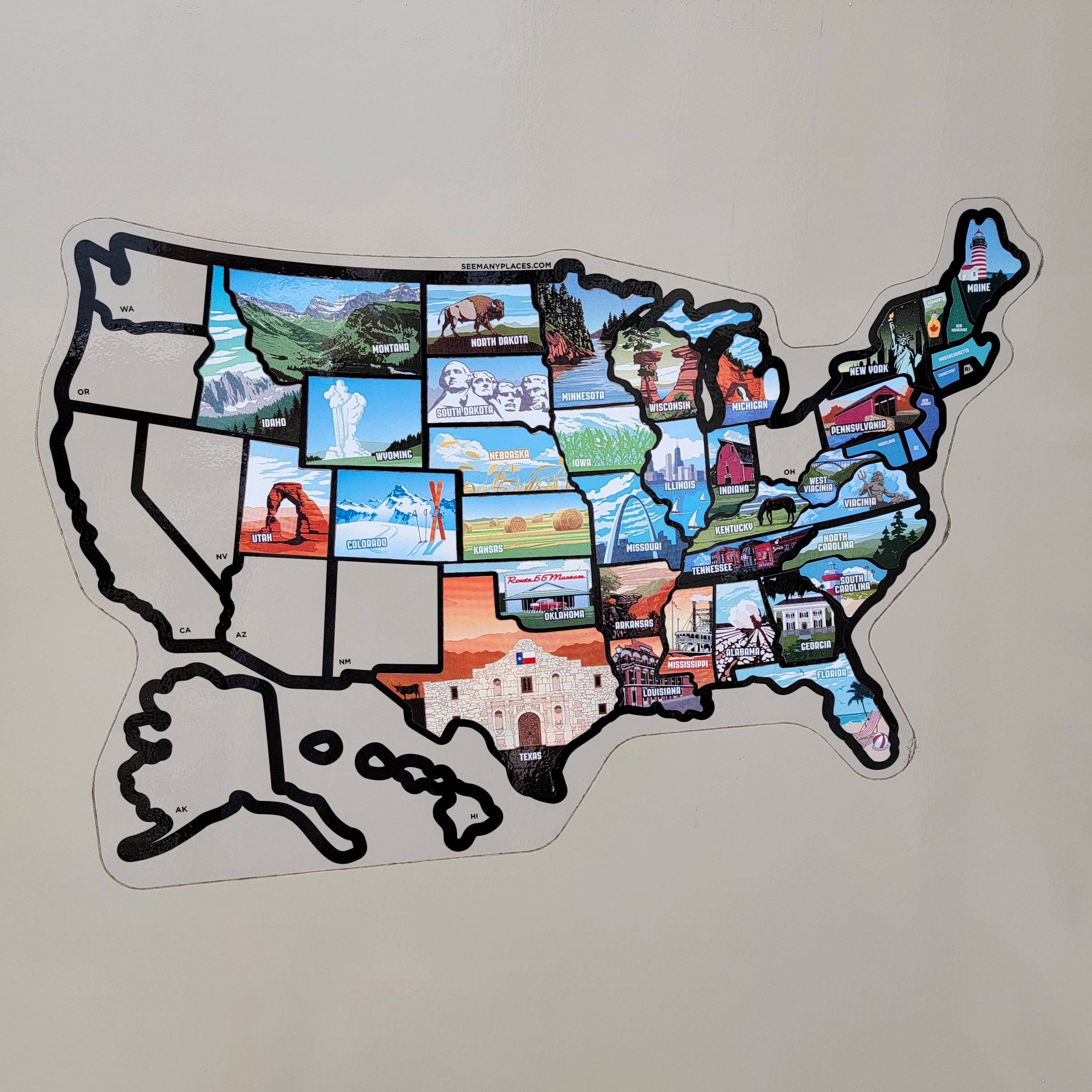 Traveling Sarffs travel map after months on the road