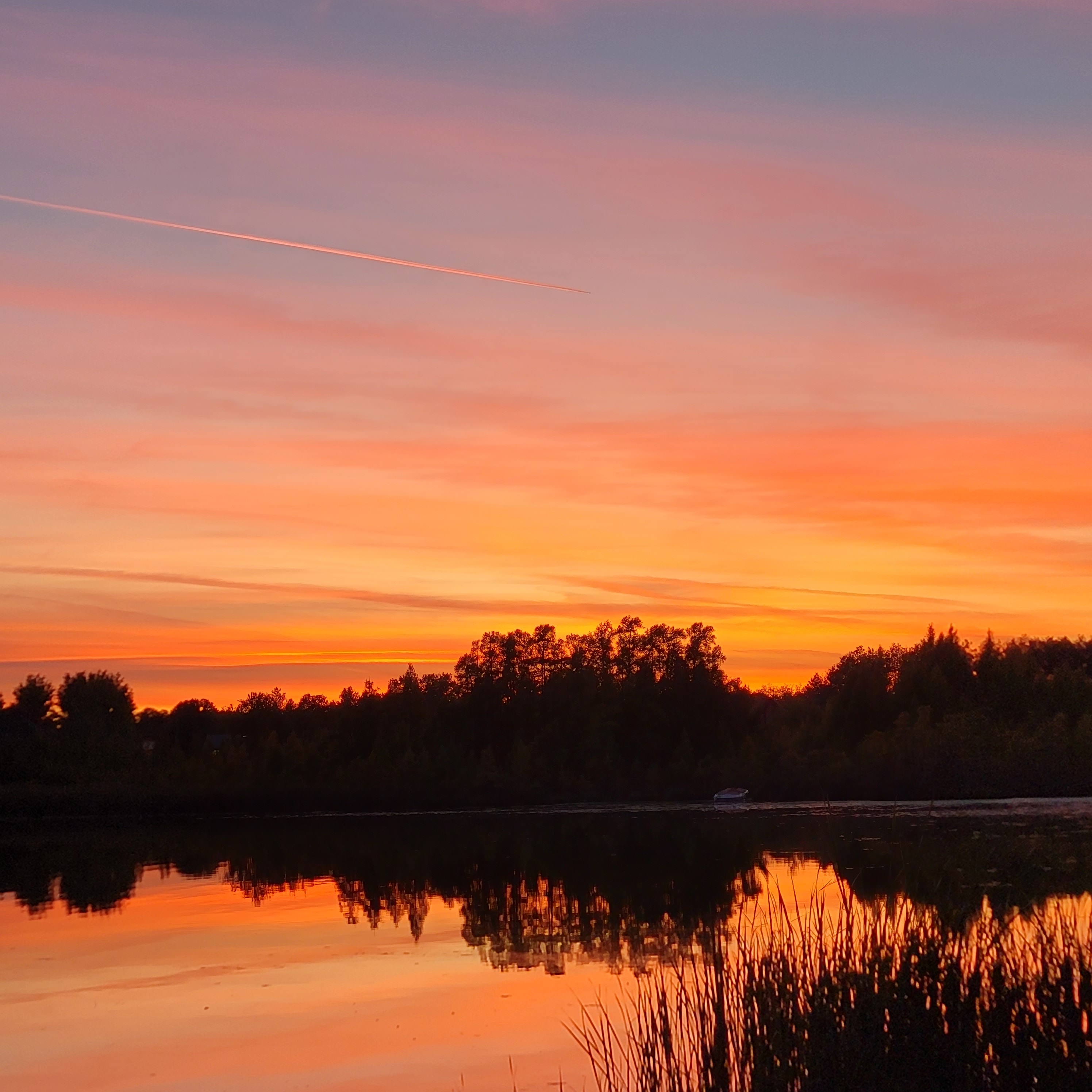 Minnesota fall sunset