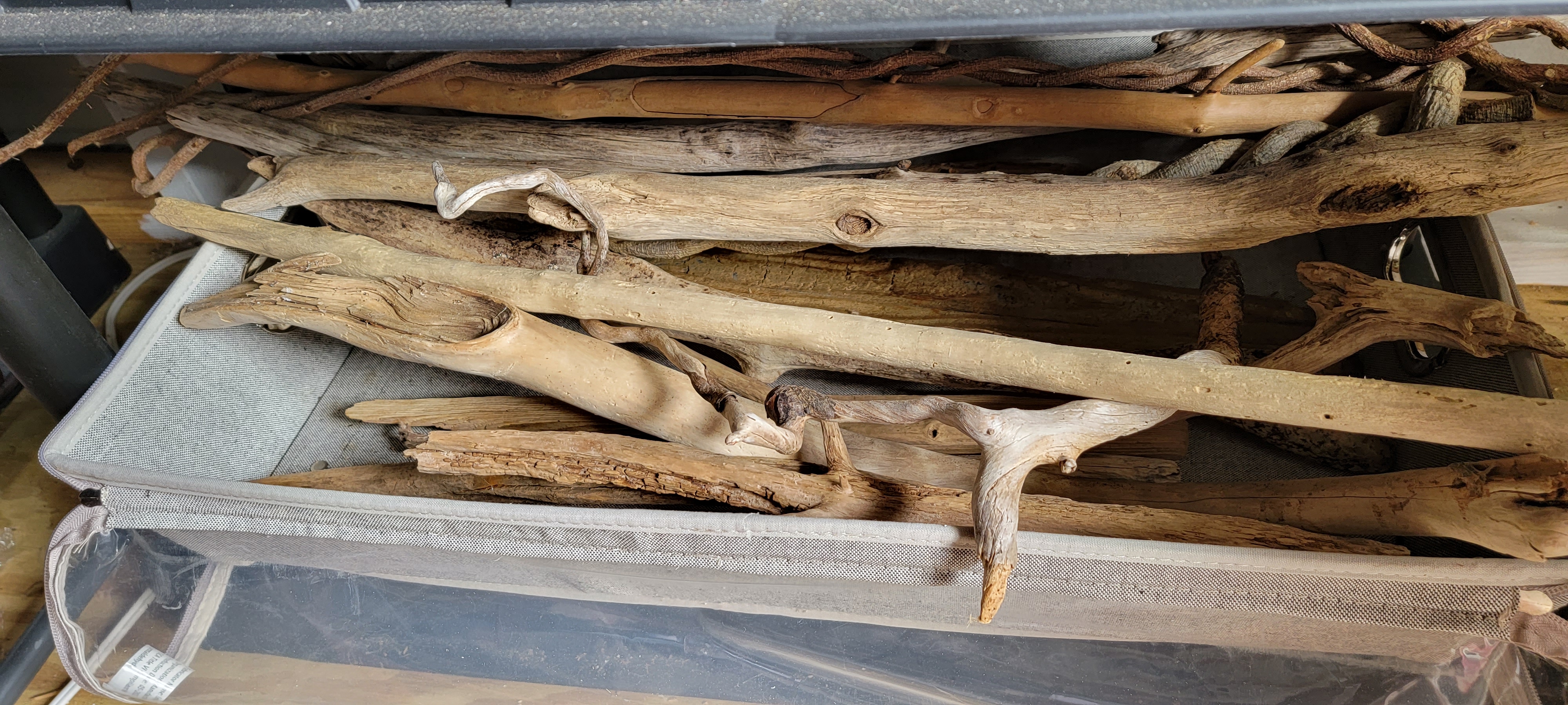 Driftwood gathered from the east coast travels