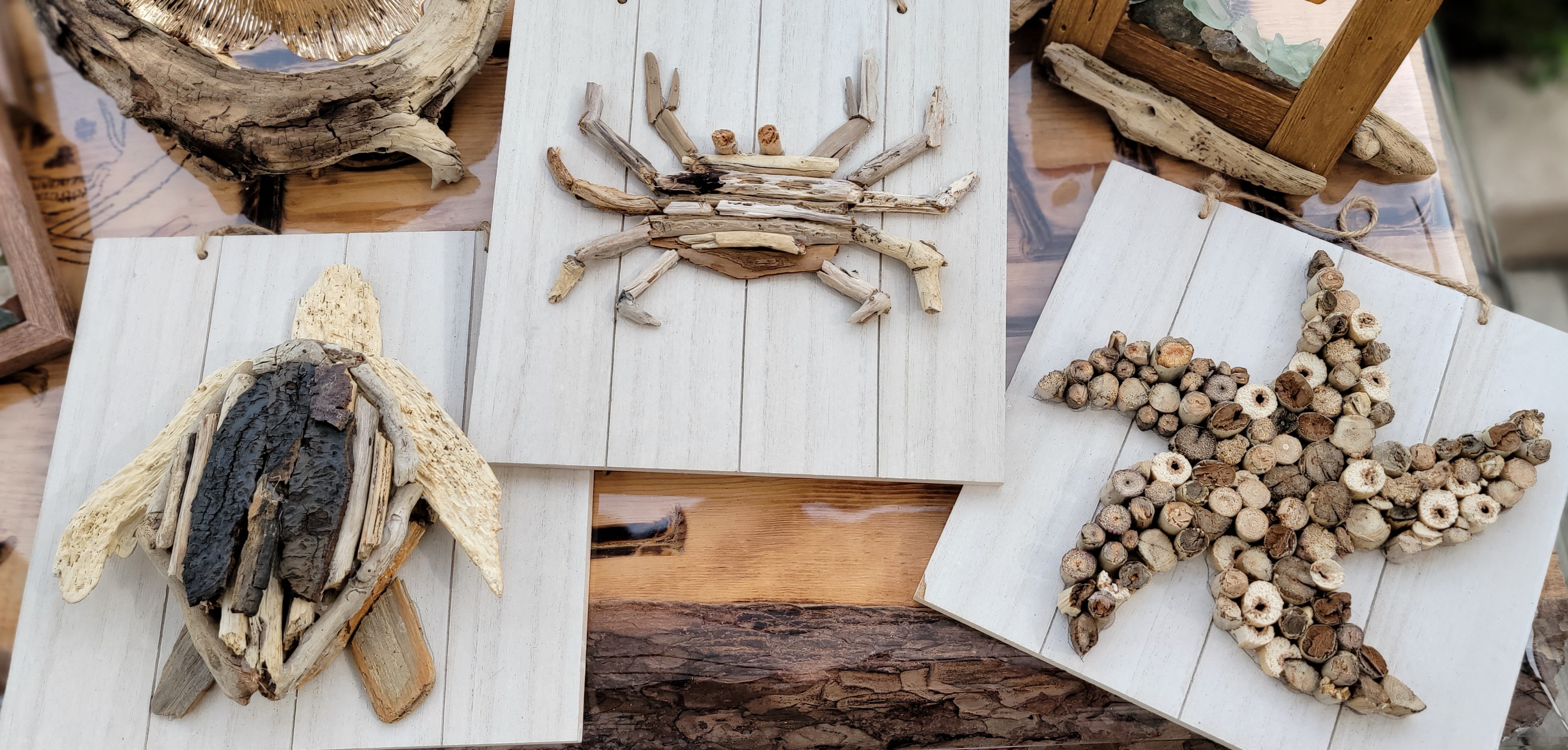 Driftwood pictures for home decor
