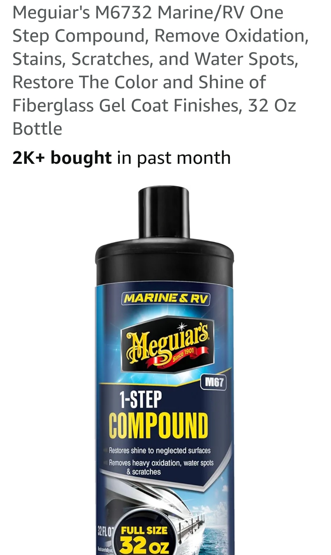 Product - RV Compound to remove sun fading