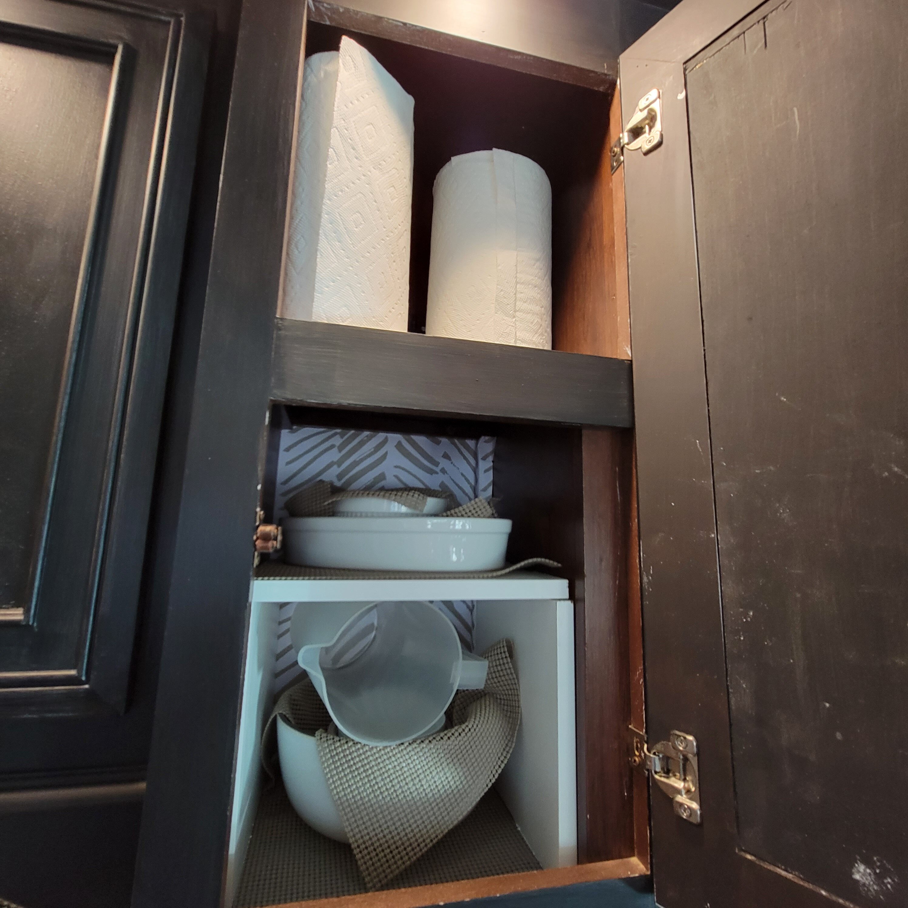 Homer the RV kitchen storage update