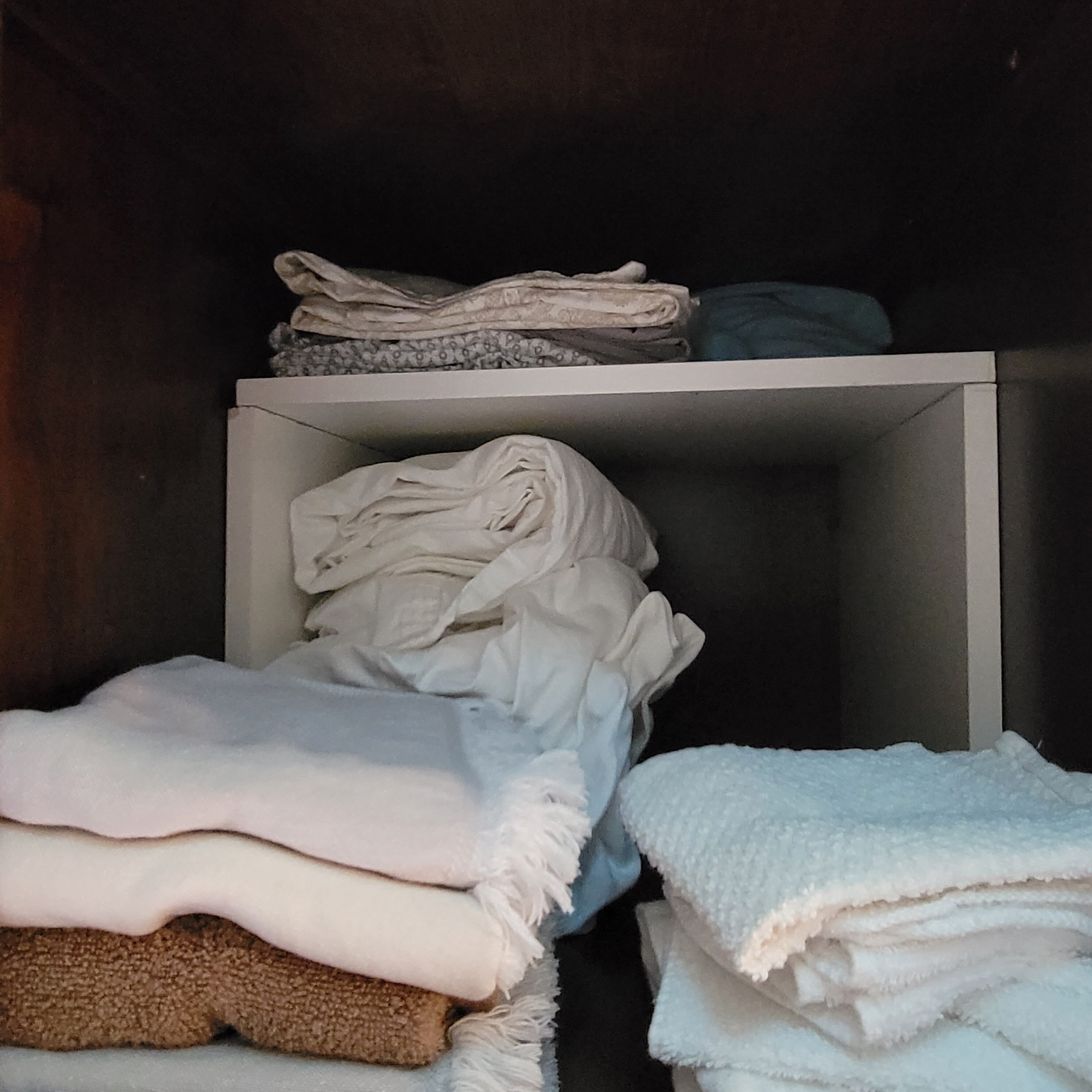 Homer bathroom storage shelving upgrade