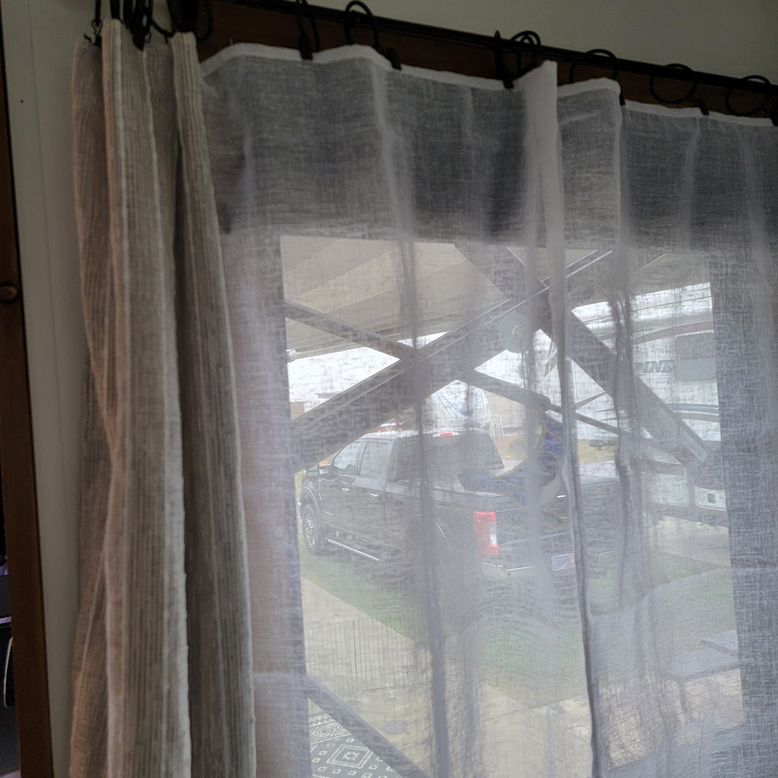 Homer the RV updated windows inside