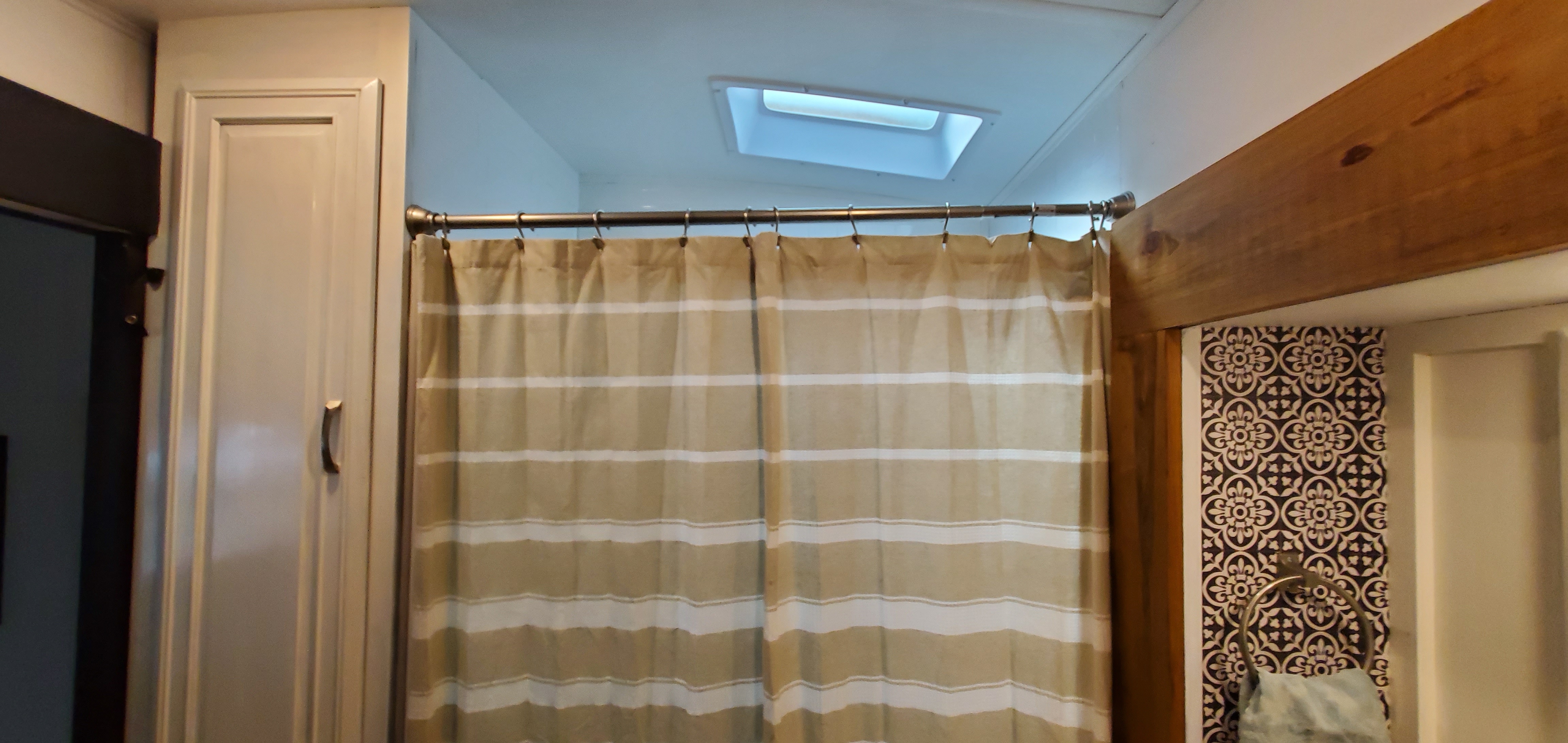 Homer bathroom shower area after update