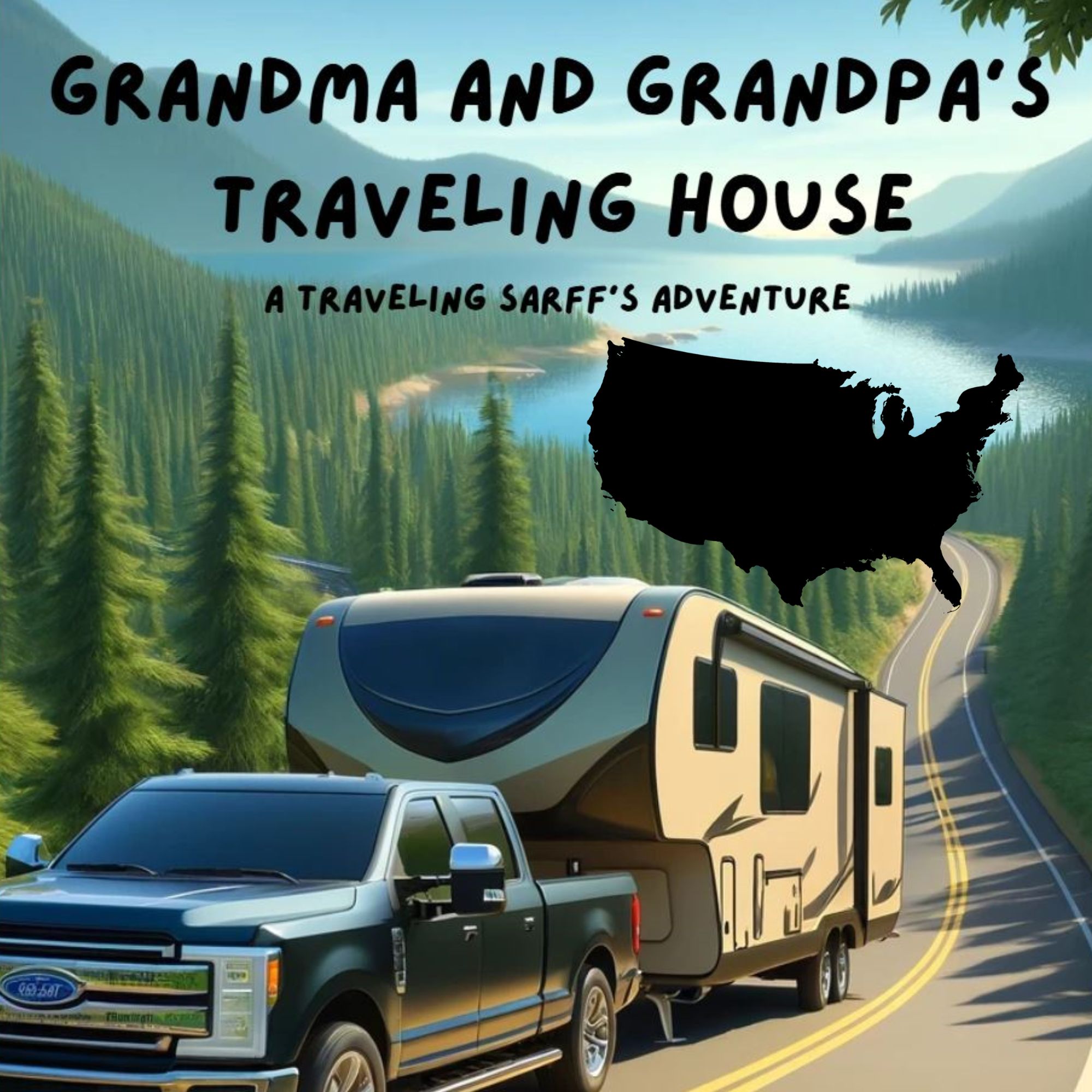 Grandma and Grandpa's Traveling House in the USA Book Covere