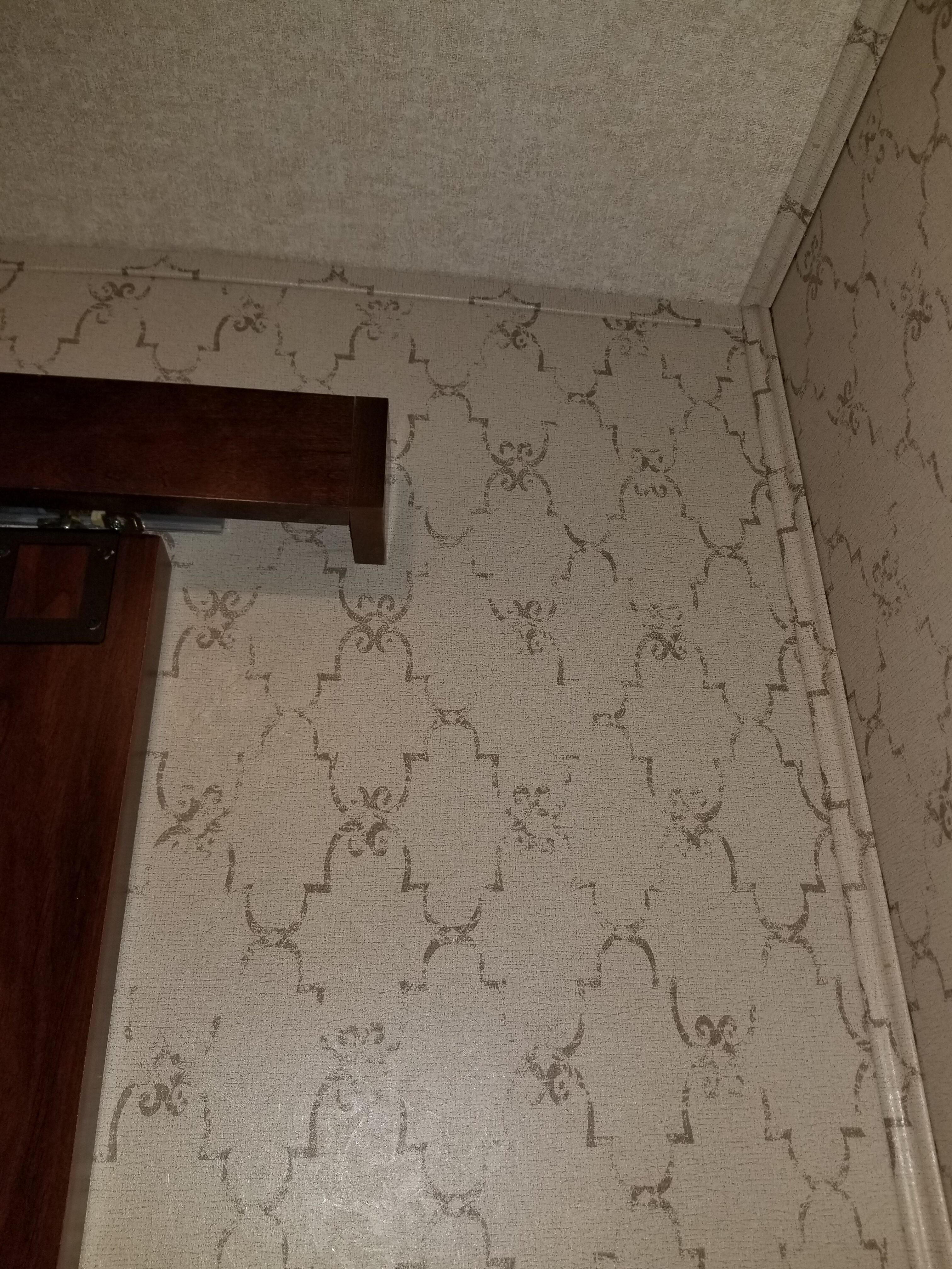 Homer Bathroom wallboard before updates
