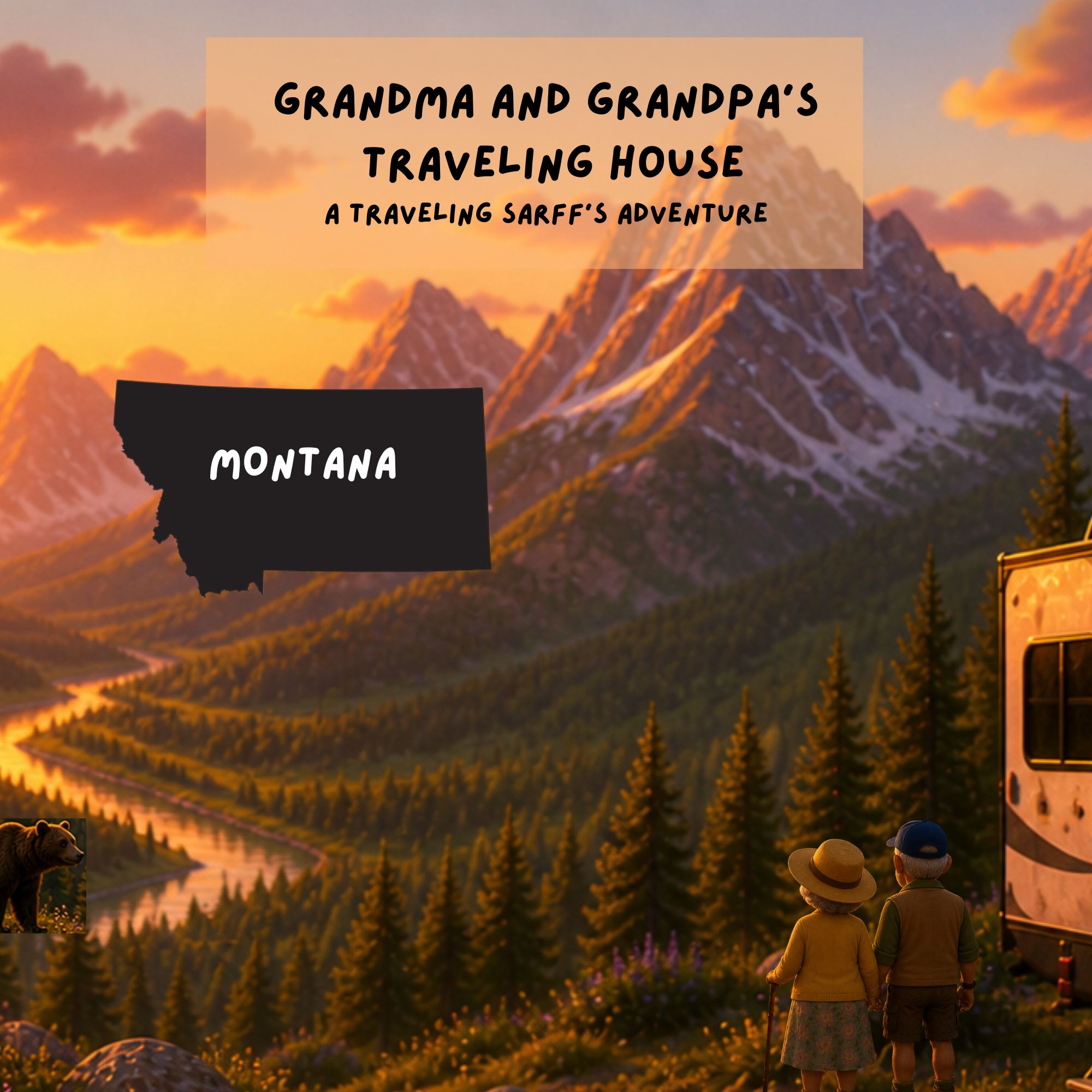 Grandma and Grandpa's Traveling House in Montana book cover
