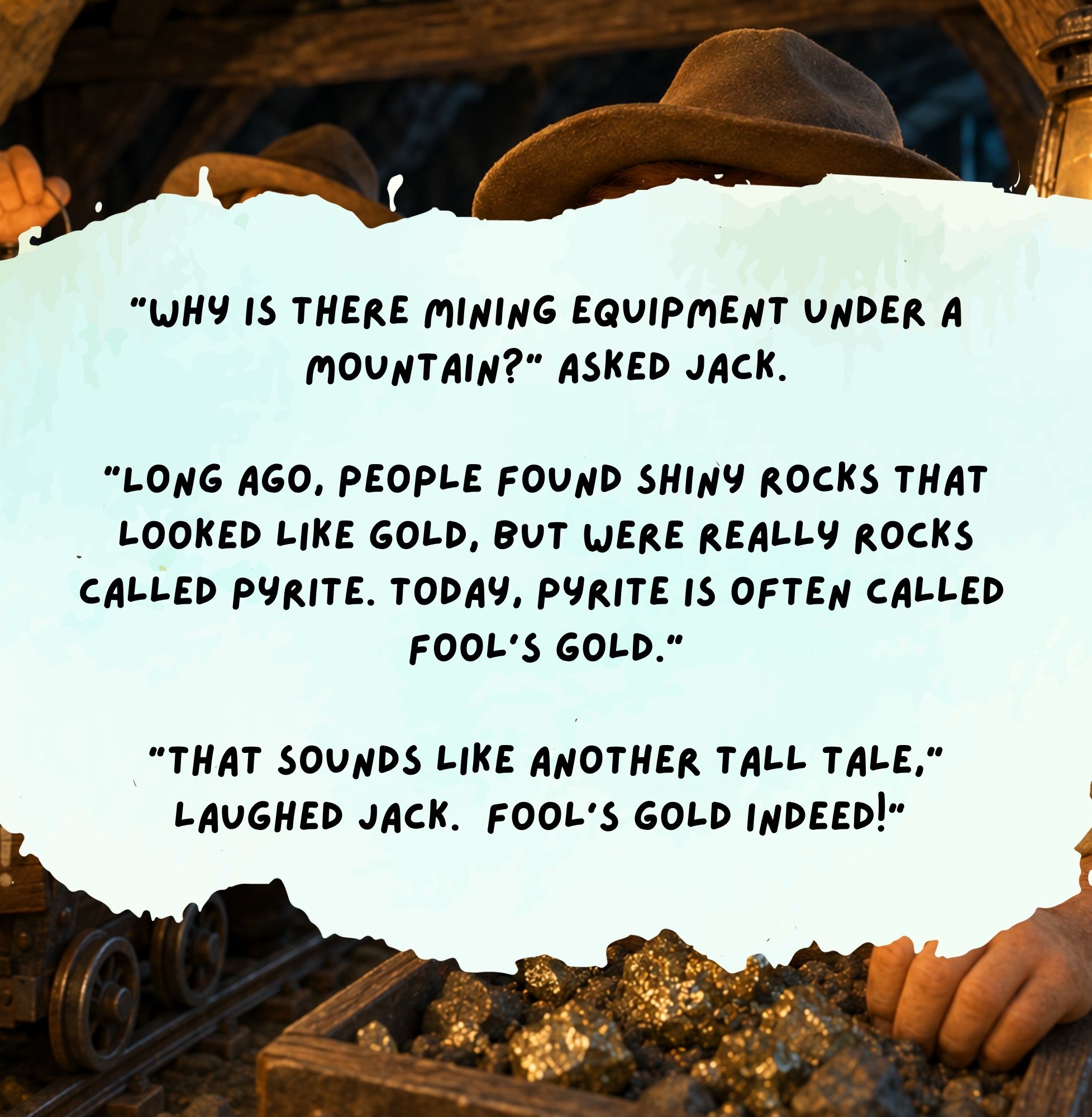 Tennessee explanation of what fool's gold is for kids